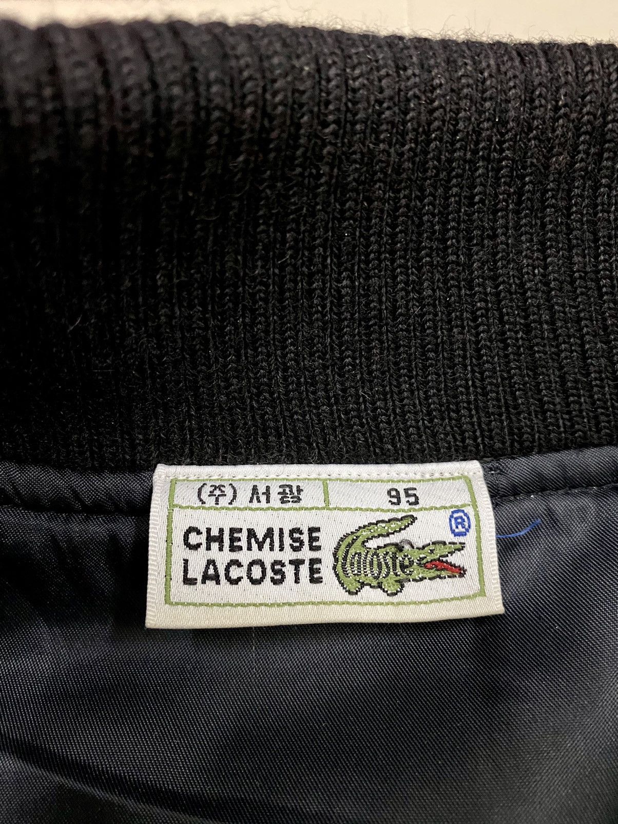 Lacoste × Other VINTAGE CHEMISE LACOSTE JACKET LINING MONOGRAM WOOL COLLARED Size US M / EU 48-50 / 2 - 17 Thumbnail