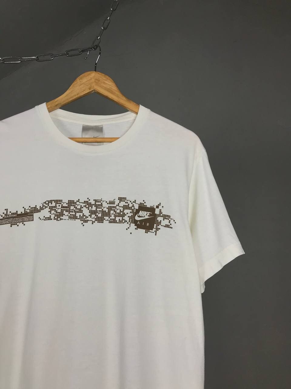 Nike × Vintage Nike swoosh streetwear vintage center logo tee Size US L / EU 52-54 / 3 - 2 Thumbnail