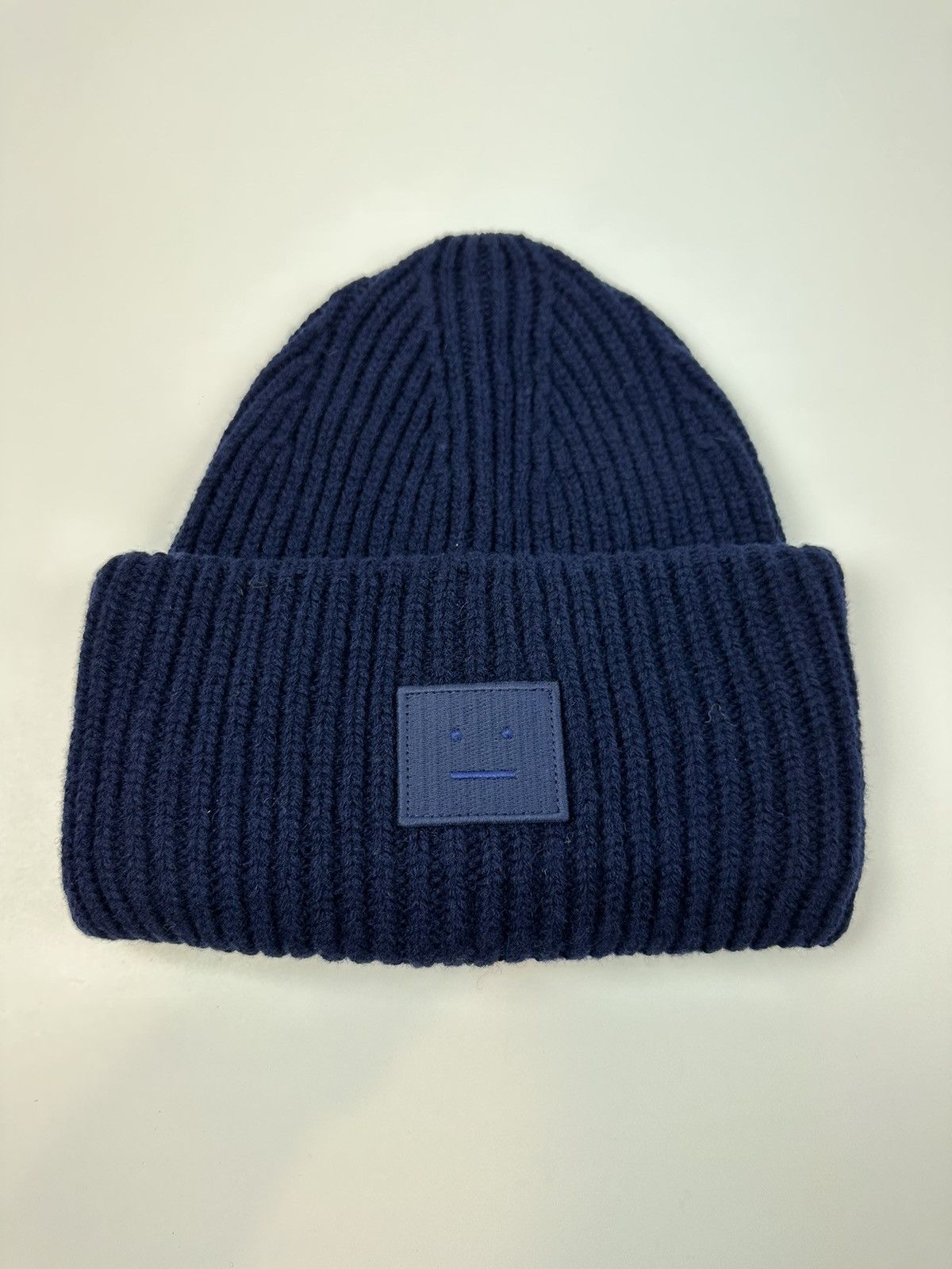 Acne Studios Acne Studios Navy Wool Beanie Hat Size ONE SIZE - 3 Thumbnail