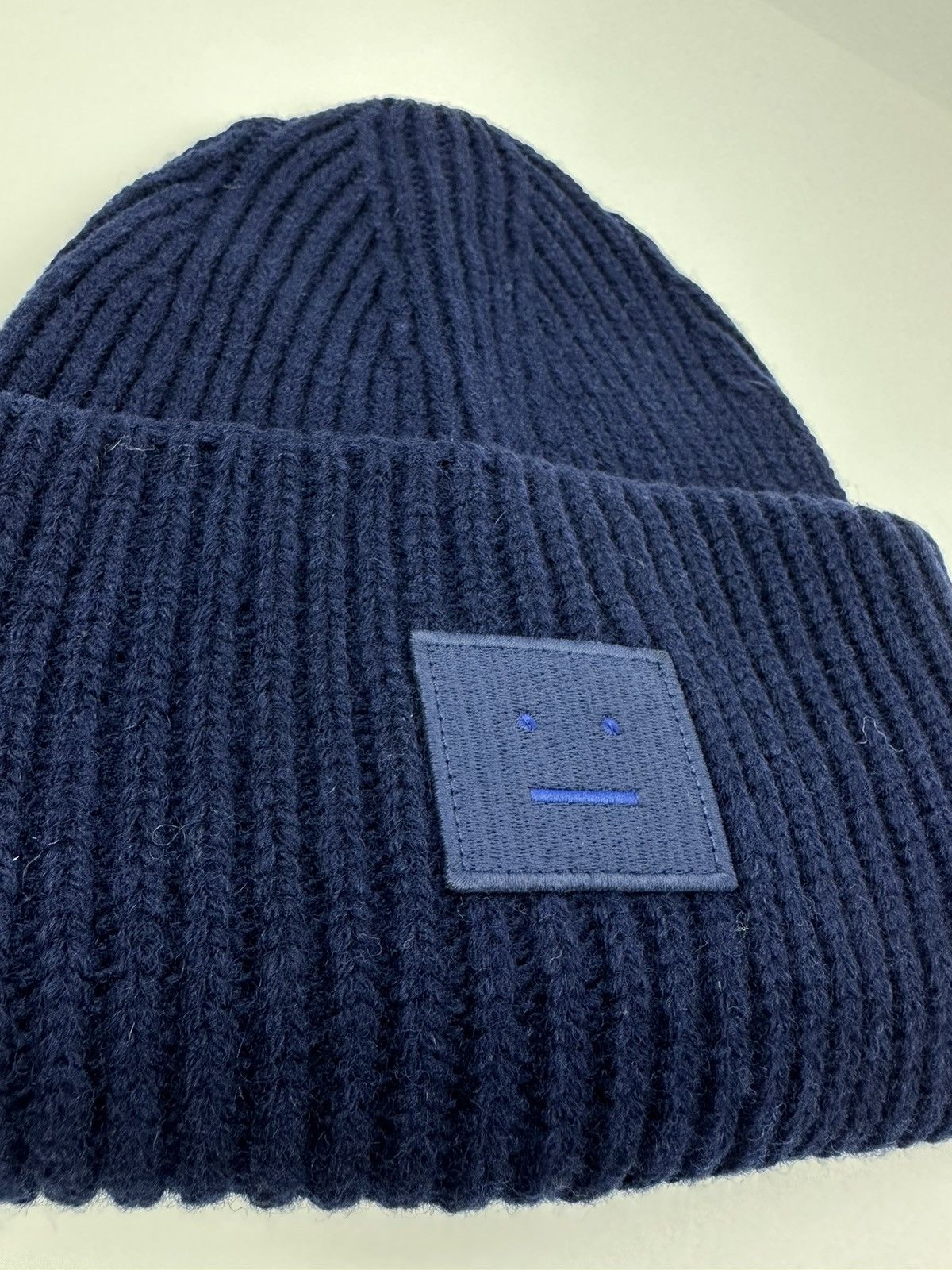 Acne Studios Acne Studios Navy Wool Beanie Hat Size ONE SIZE - 4 Thumbnail