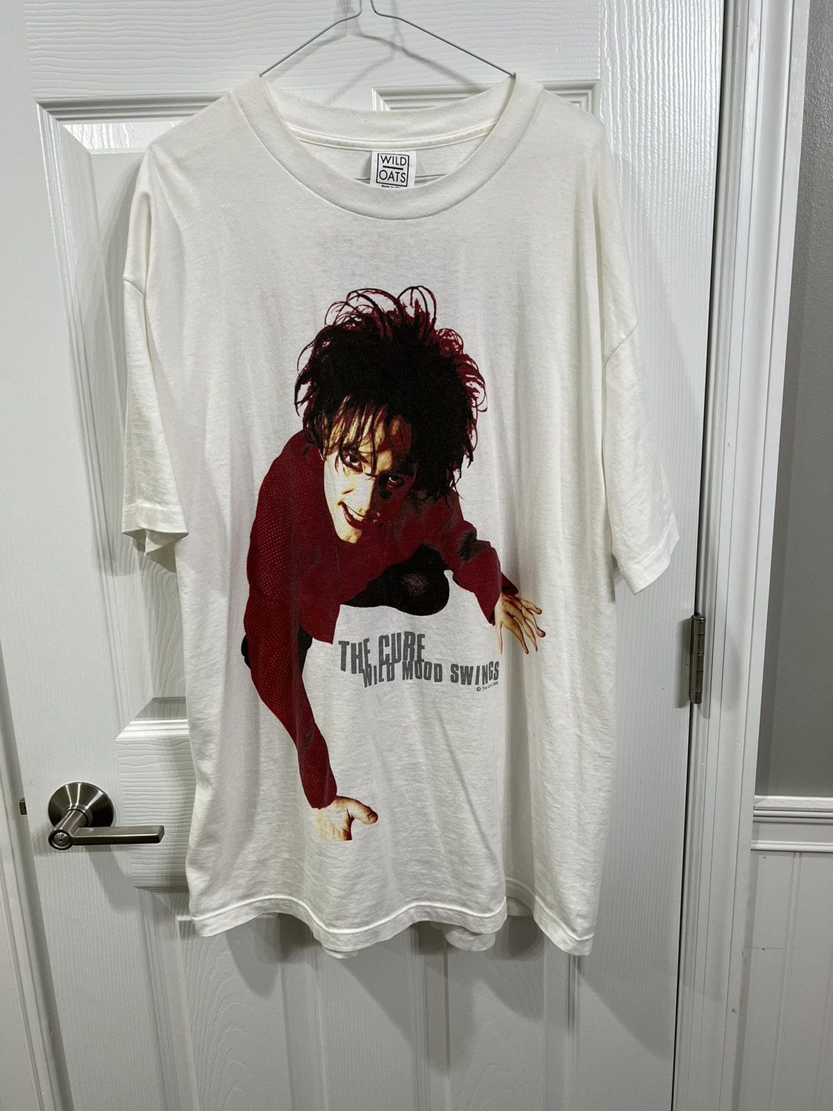 image of Band Tees x Vintage 90's The Cure Wild Mood Swings 1996 Tour T Shirt in White, Men's (Size XL)