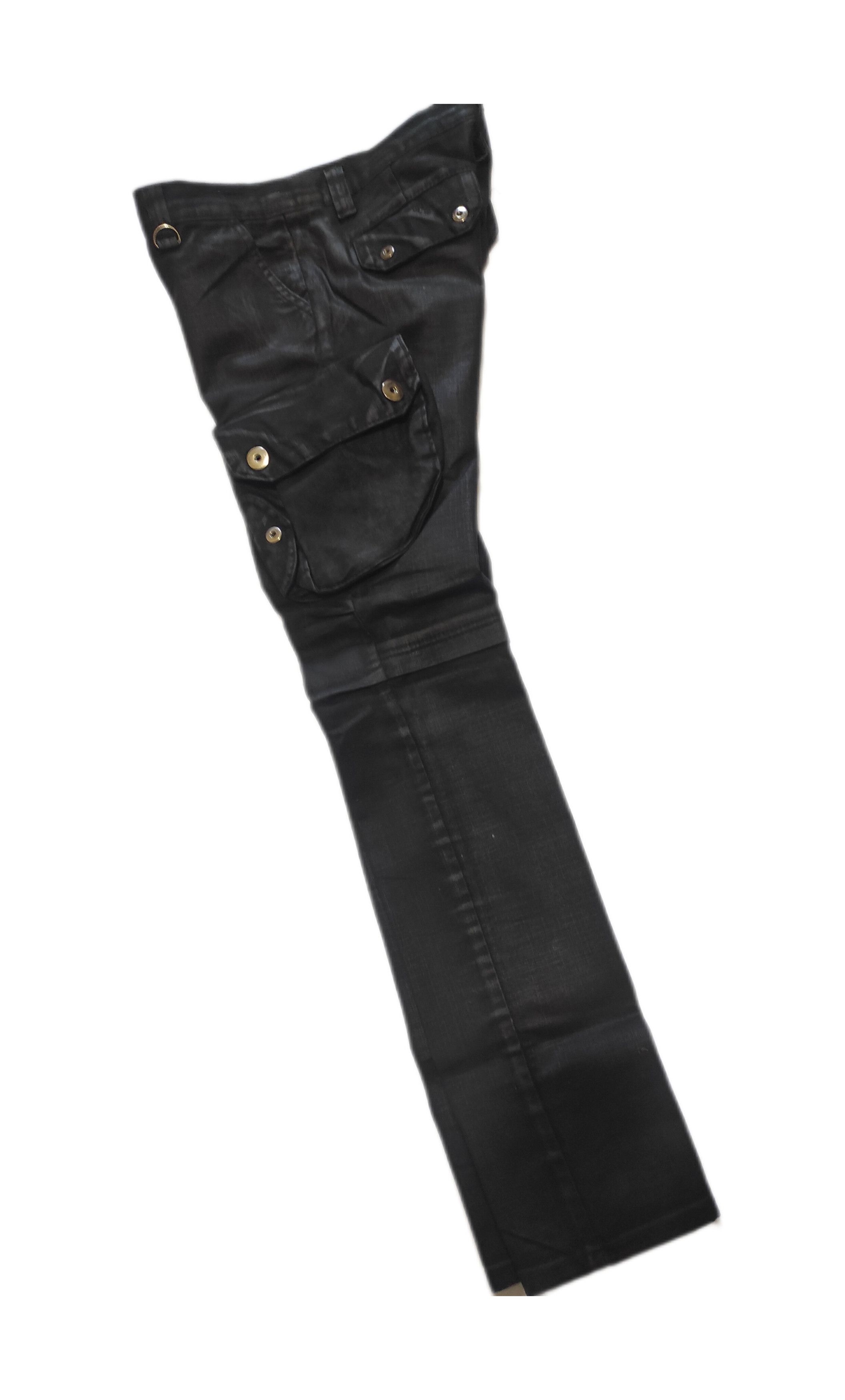 Other Beautiful Denim Cargo Pants Spandex Black Coated Size US 30 / EU 46 - 9 Thumbnail