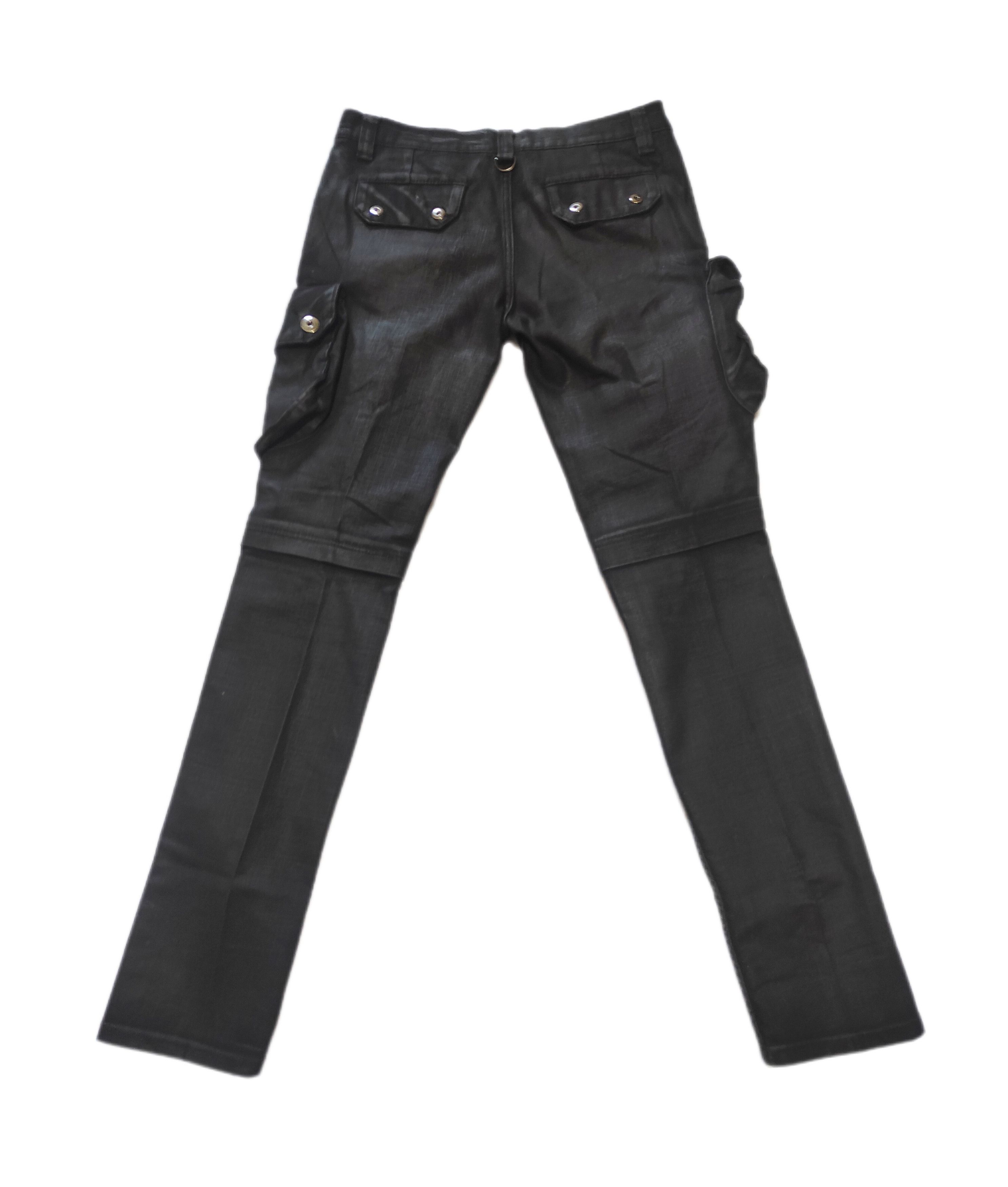 Other Beautiful Denim Cargo Pants Spandex Black Coated Size US 30 / EU 46 - 3 Thumbnail