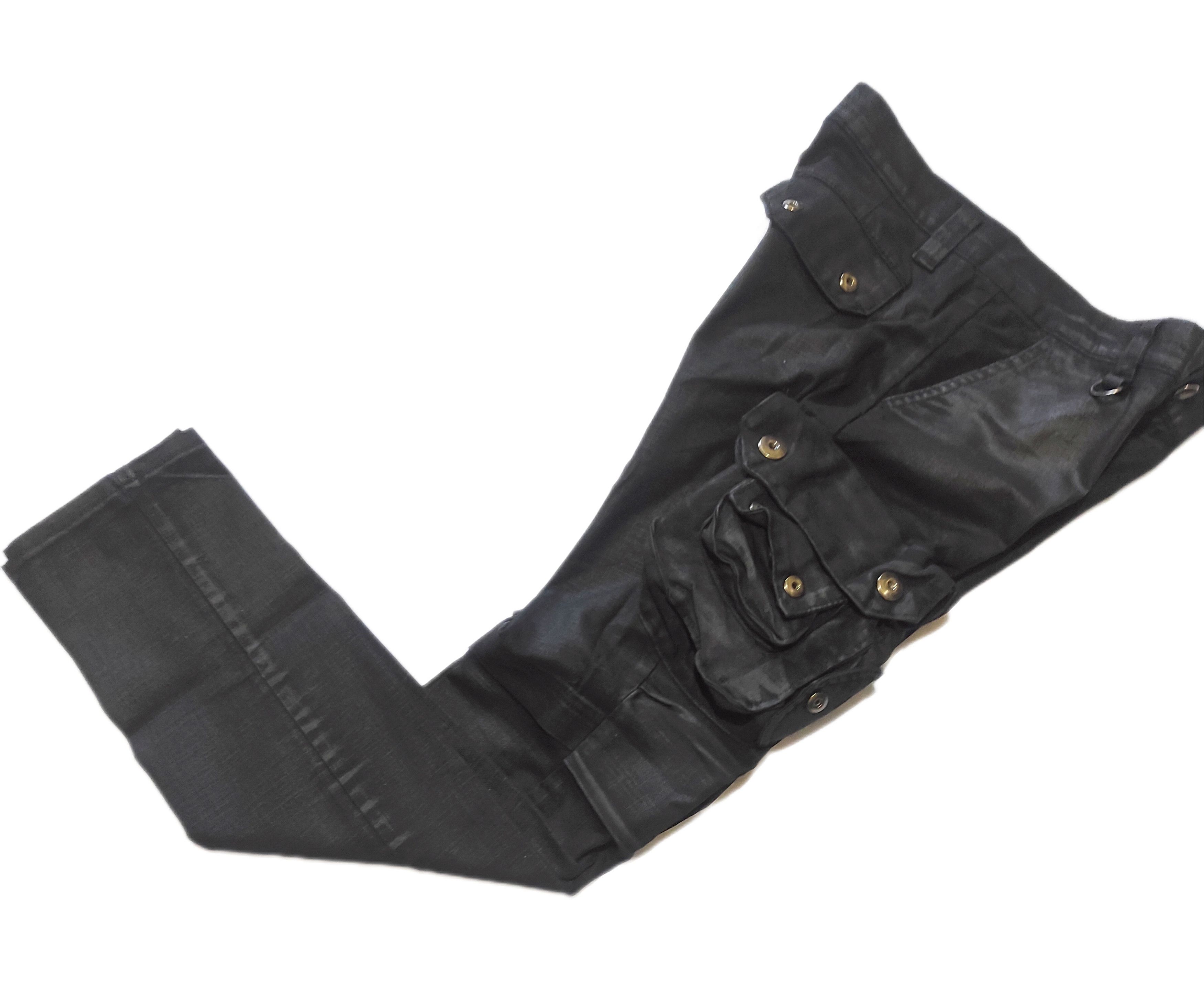 Other Beautiful Denim Cargo Pants Spandex Black Coated Size US 30 / EU 46 - 5 Thumbnail