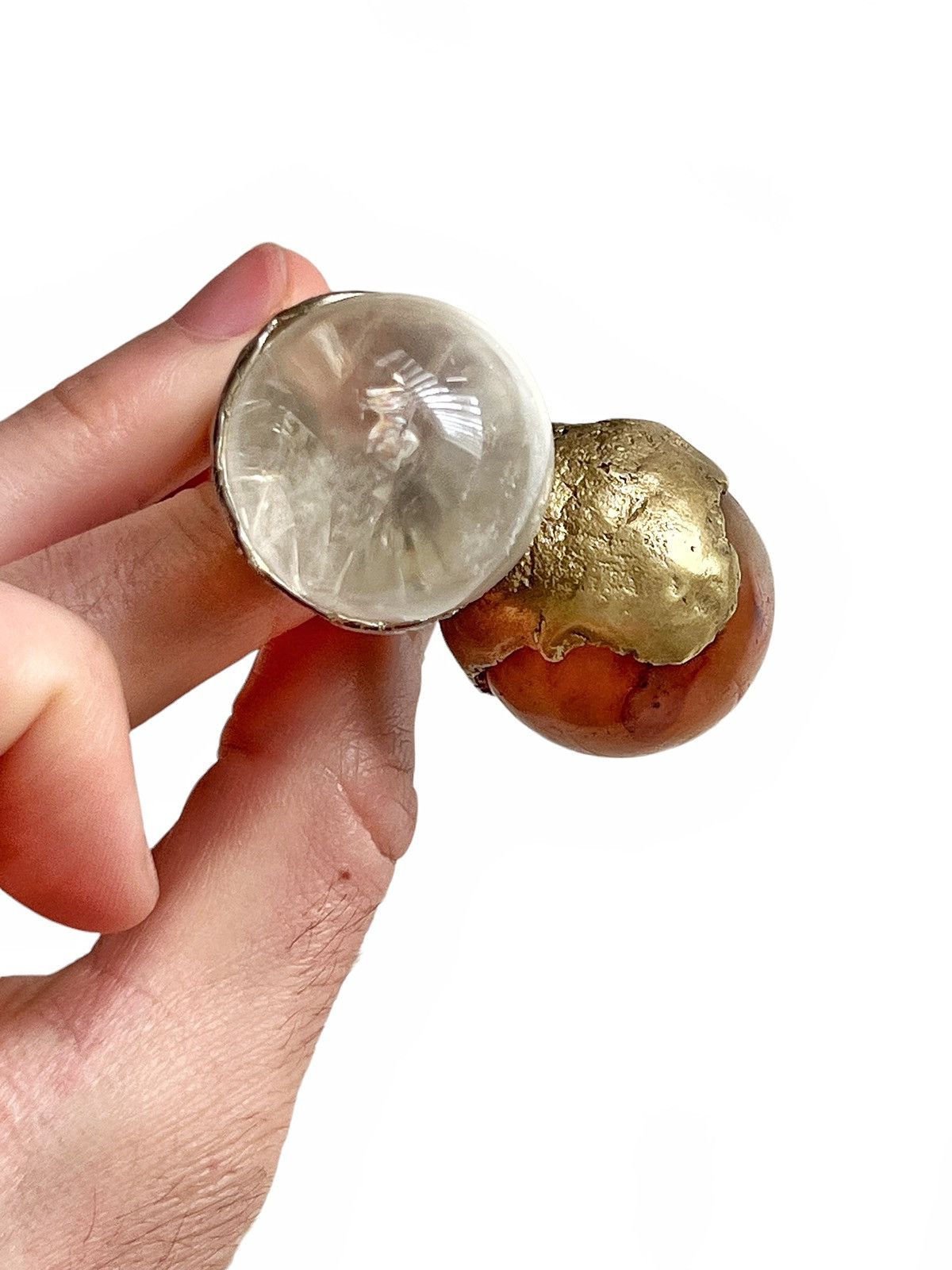 Rick Owens Early Hunrod by Christiane Billet Quartz Massive Ring Size ONE SIZE - 10 Thumbnail