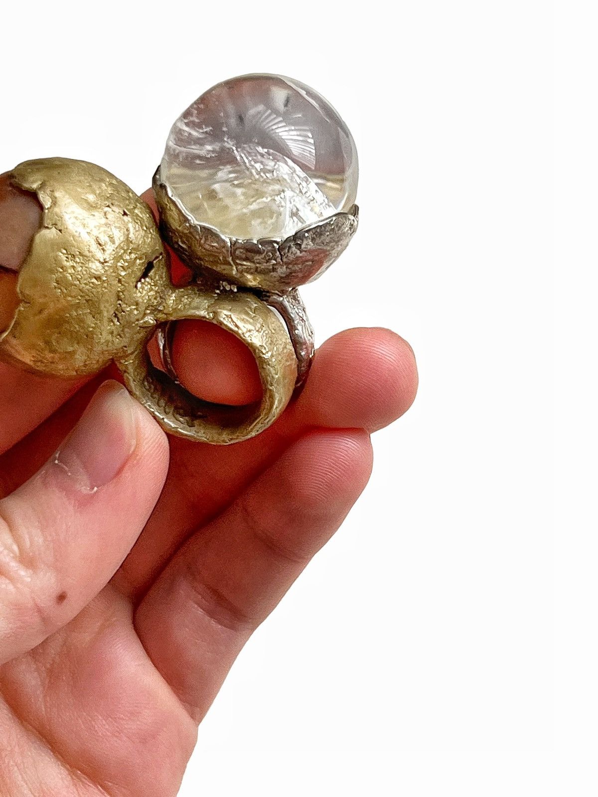 Rick Owens Early Hunrod by Christiane Billet Quartz Massive Ring Size ONE SIZE - 9 Thumbnail
