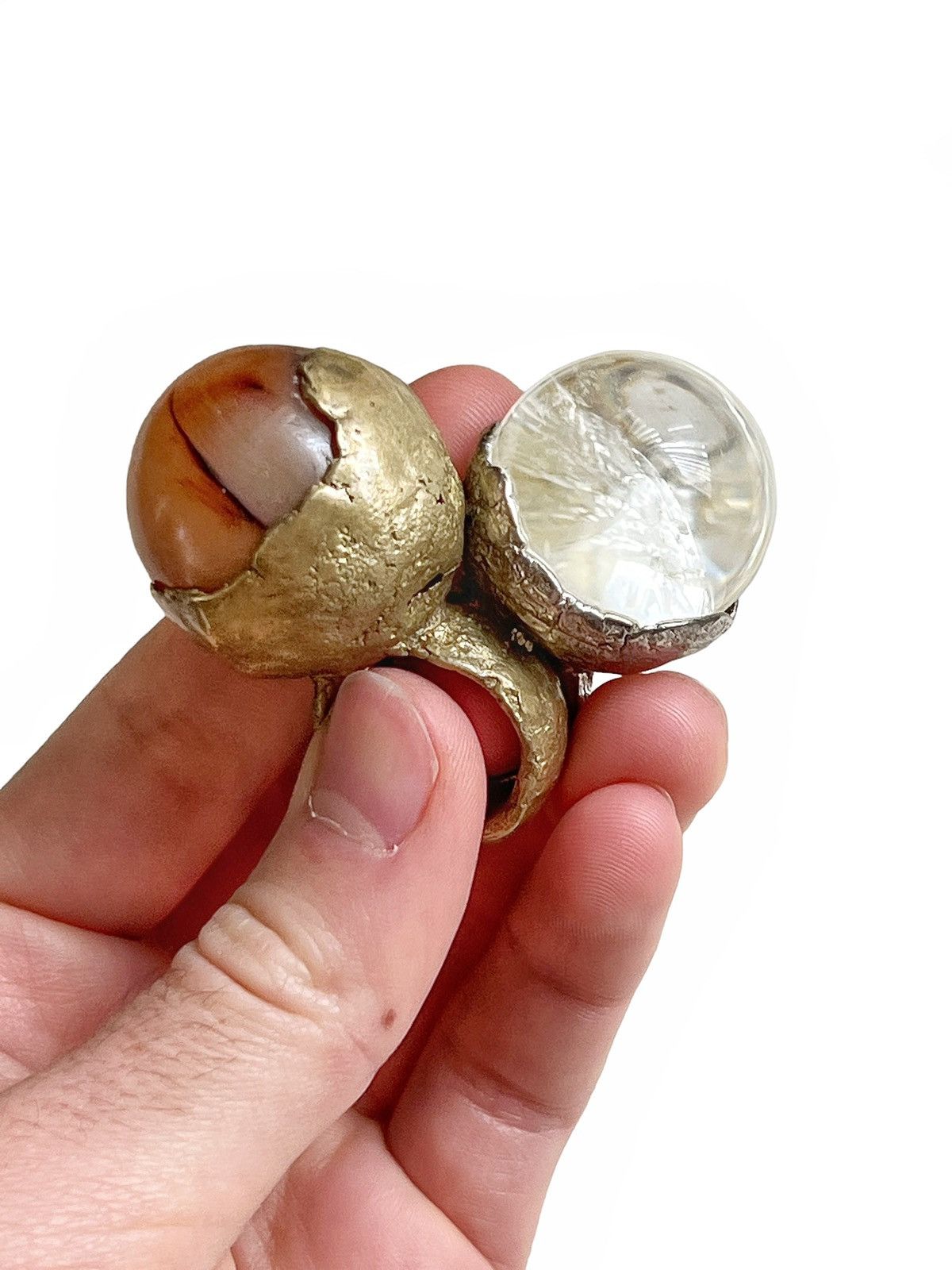 Rick Owens Early Hunrod by Christiane Billet Quartz Massive Ring Size ONE SIZE - 4 Thumbnail