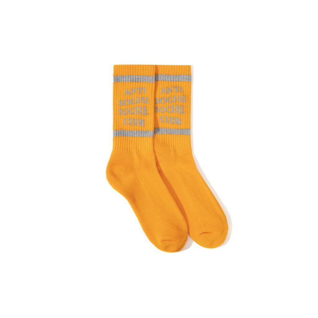 Anti Social Social Club DS SS21 3M Reflect ASSC VVS Orange Crew socks BAPE KITH FOG Size ONE SIZE - 5 Thumbnail