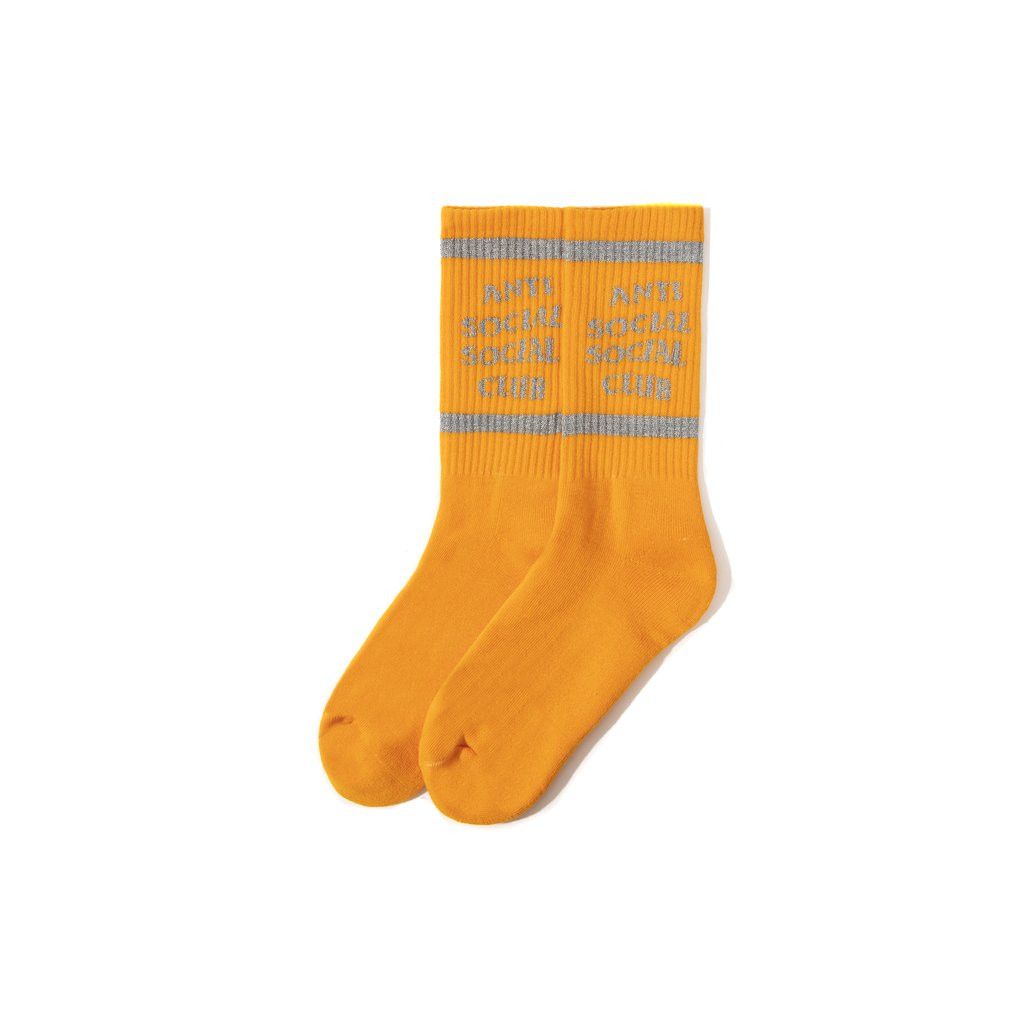 Anti Social Social Club DS SS21 3M Reflect ASSC VVS Orange Crew socks BAPE KITH FOG Size ONE SIZE - 3 Thumbnail