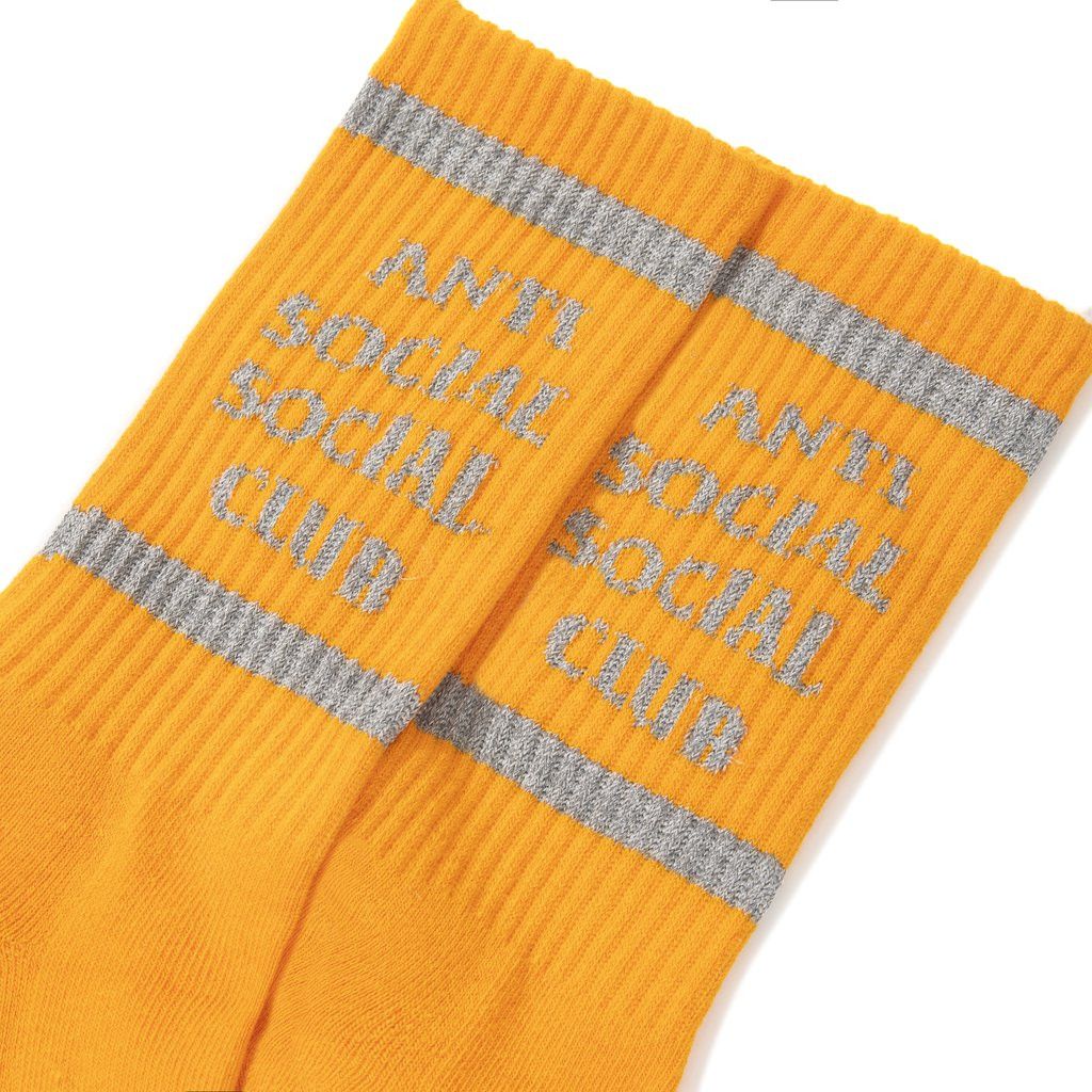 Anti Social Social Club DS SS21 3M Reflect ASSC VVS Orange Crew socks BAPE KITH FOG Size ONE SIZE - 4 Thumbnail