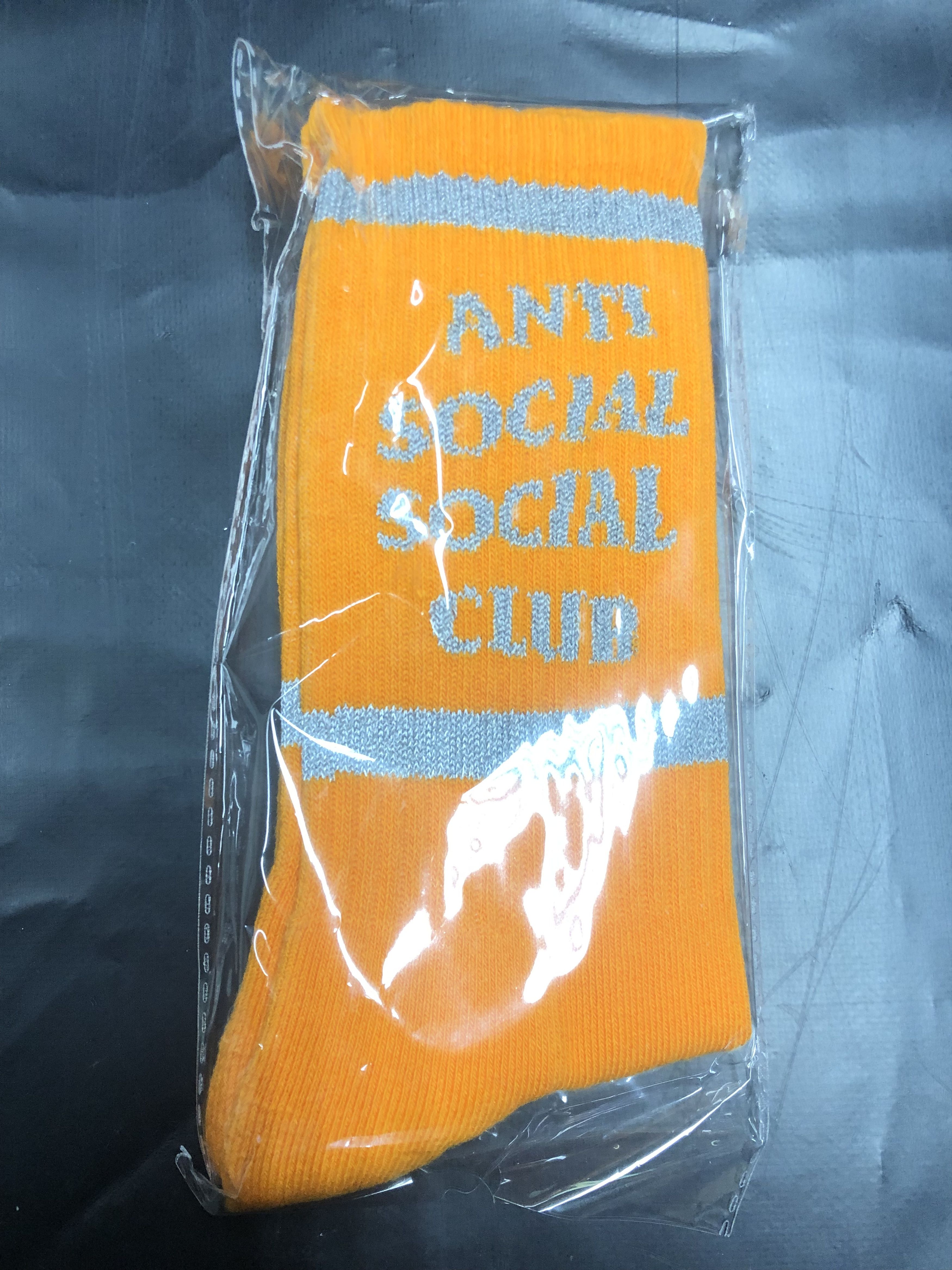 Anti Social Social Club DS SS21 3M Reflect ASSC VVS Orange Crew socks BAPE KITH FOG Size ONE SIZE - 6 Thumbnail