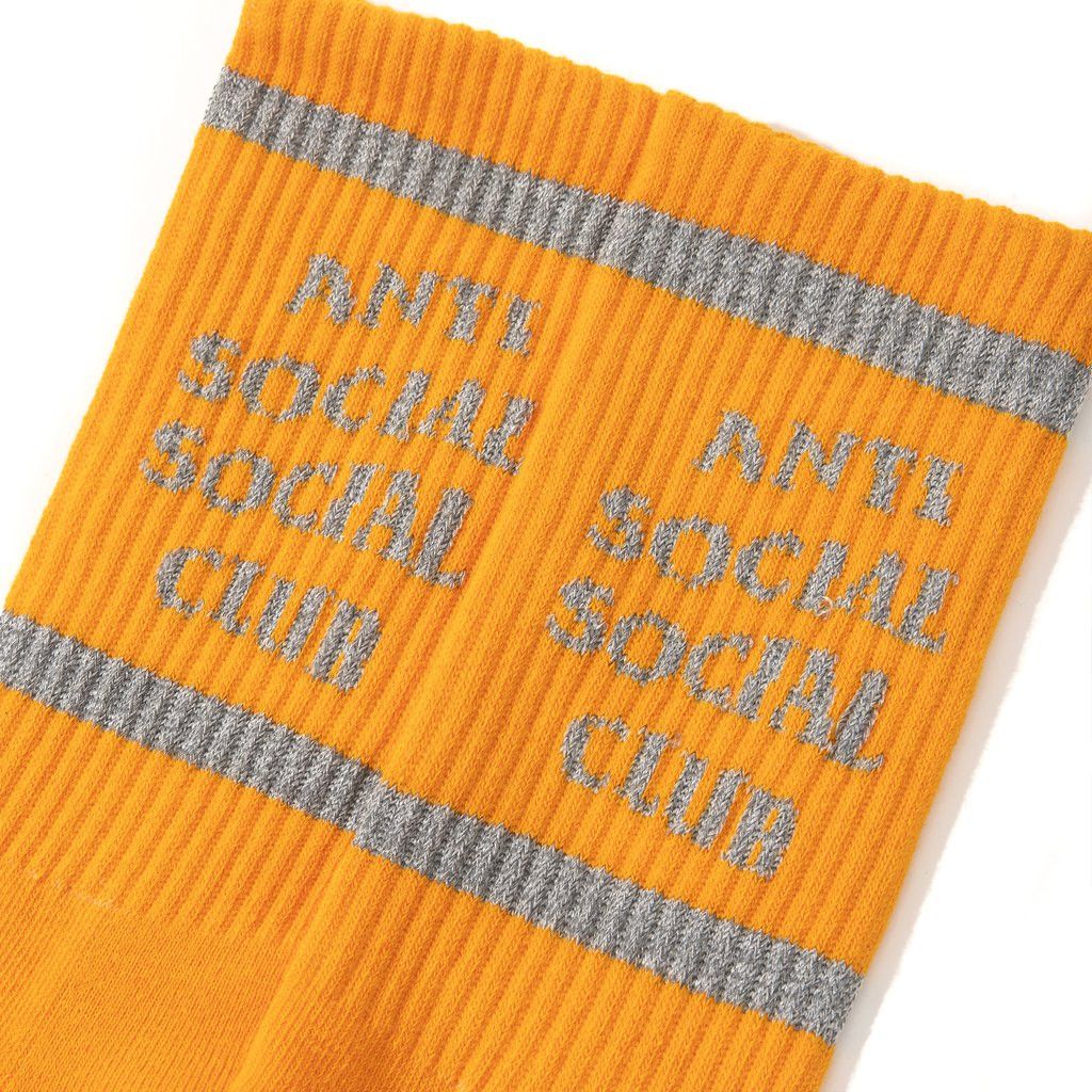 Anti Social Social Club DS SS21 3M Reflect ASSC VVS Orange Crew socks BAPE KITH FOG Size ONE SIZE - 2 Thumbnail