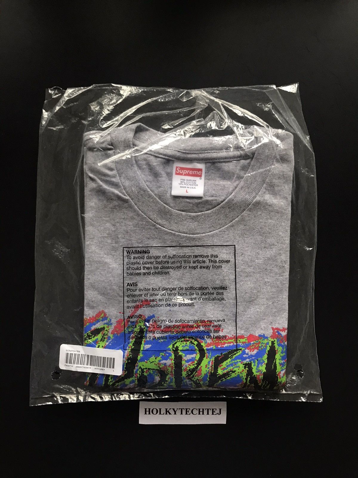 Supreme Supreme Scratch Tee Size US L / EU 52-54 / 3 - 1 Preview