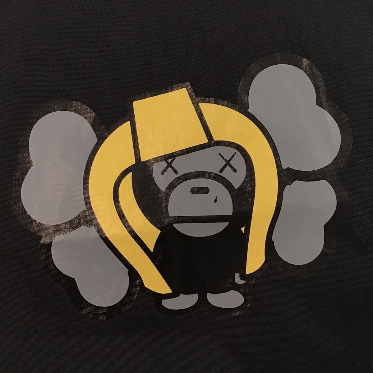 Bape × Kaws BAPE × KAWS milo nylon coach jacket black × gray Size US XL / EU 56 / 4 - 2 Thumbnail