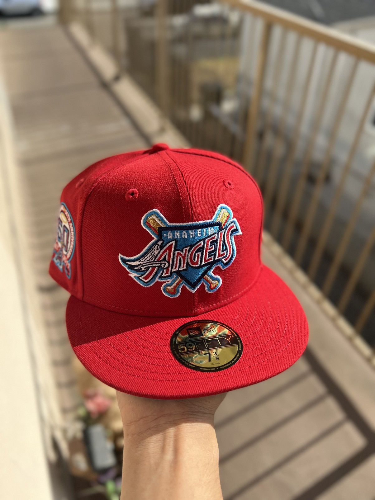 Vintage 80s Anaheim Angels Fitted Size 7 1/4 by New Era 