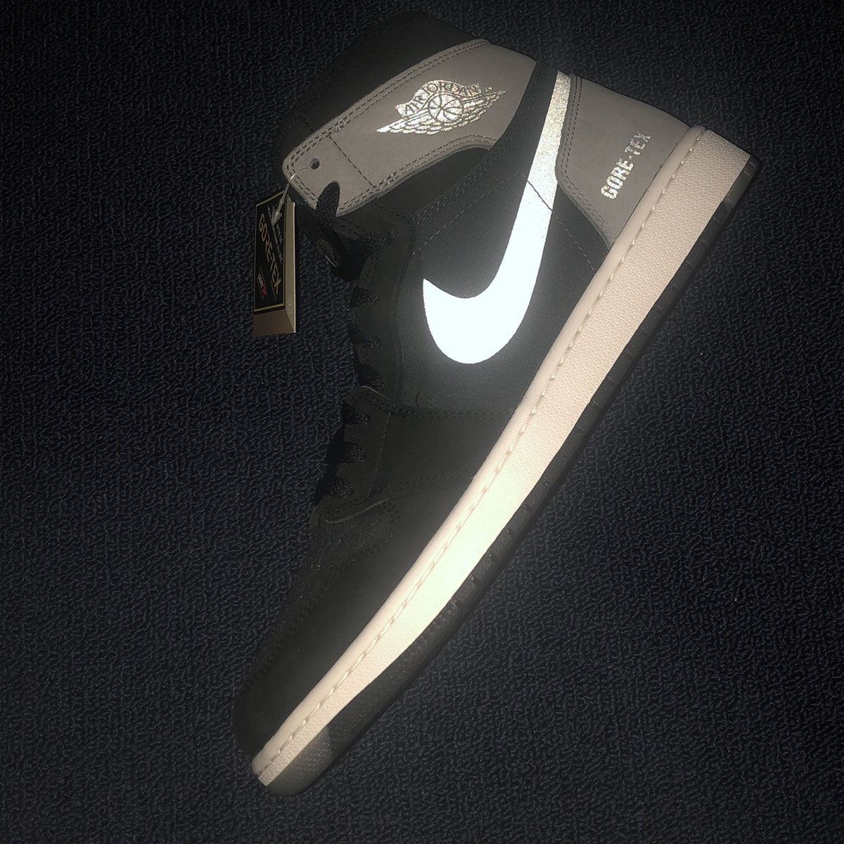 Goretex × Jordan Brand × Nike Jordan 1 Retro High Element Gore-Tex Black Grey High Shoes Size US 11.5 / EU 44-45 - 12 Thumbnail