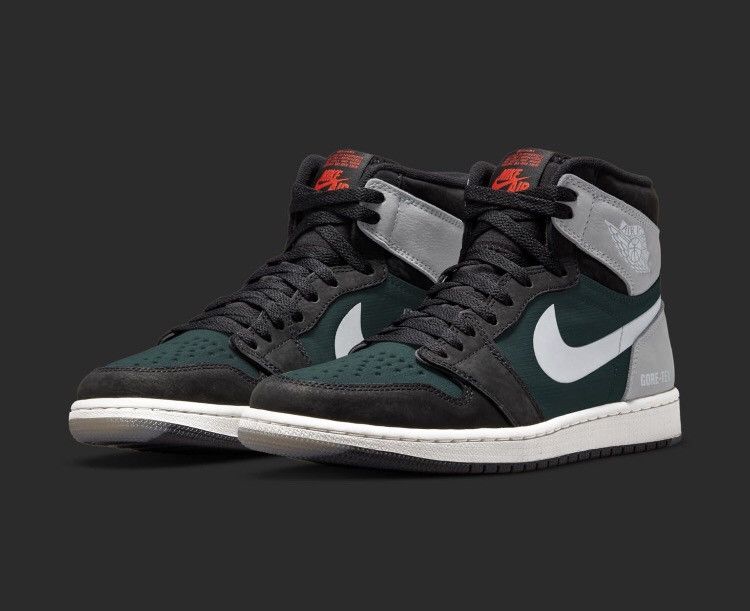 Goretex × Jordan Brand × Nike Jordan 1 Retro High Element Gore-Tex Black Grey High Shoes Size US 11.5 / EU 44-45 - 14 Thumbnail