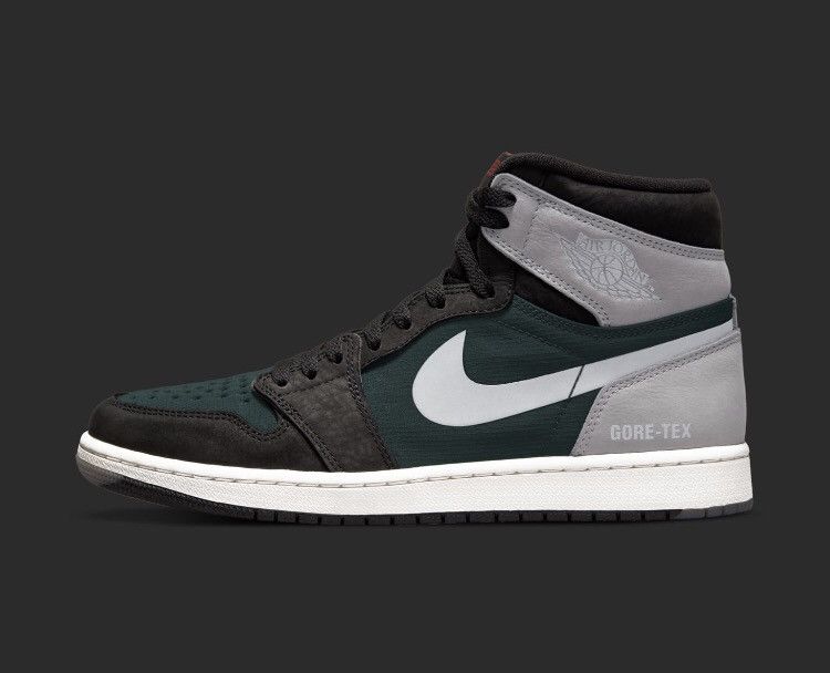 Goretex × Jordan Brand × Nike Jordan 1 Retro High Element Gore-Tex Black Grey High Shoes Size US 11.5 / EU 44-45 - 13 Thumbnail
