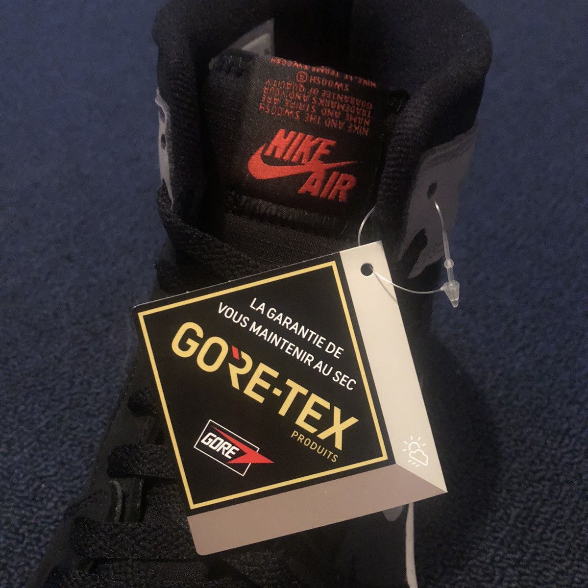 Goretex × Jordan Brand × Nike Jordan 1 Retro High Element Gore-Tex Black Grey High Shoes Size US 11.5 / EU 44-45 - 8 Thumbnail