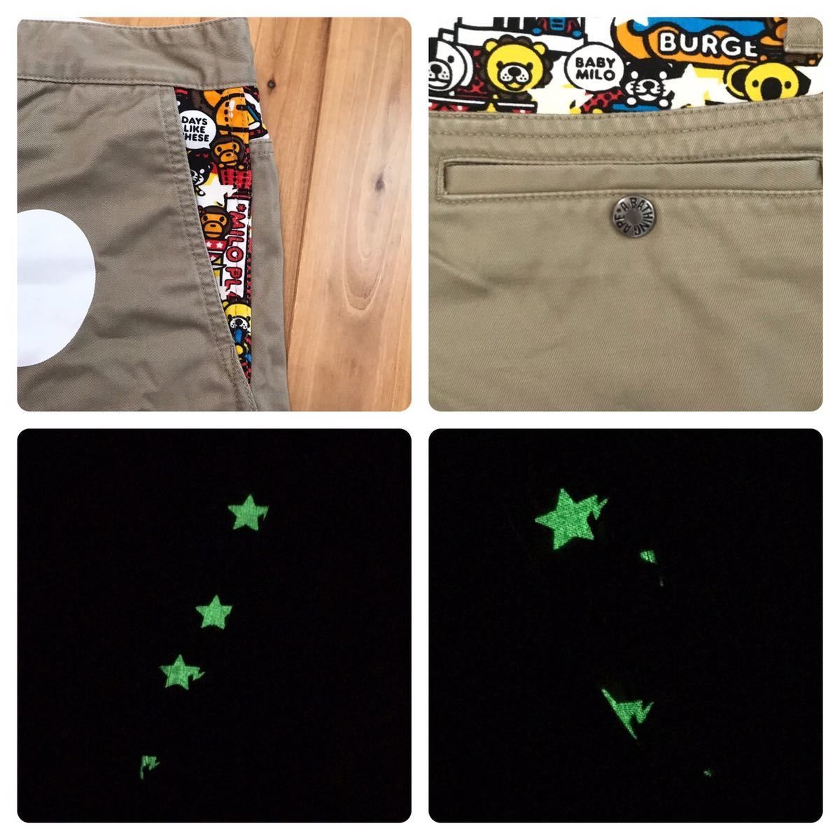 Bape 💫Glow in the Dark💫 Milo land BAPE STA Shorts ★size M Size US 32 / EU 48 - 6 Thumbnail
