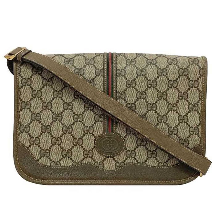 Used Auth Gucci Sherry Line 139260 Women's GG Canvas Tote Bag