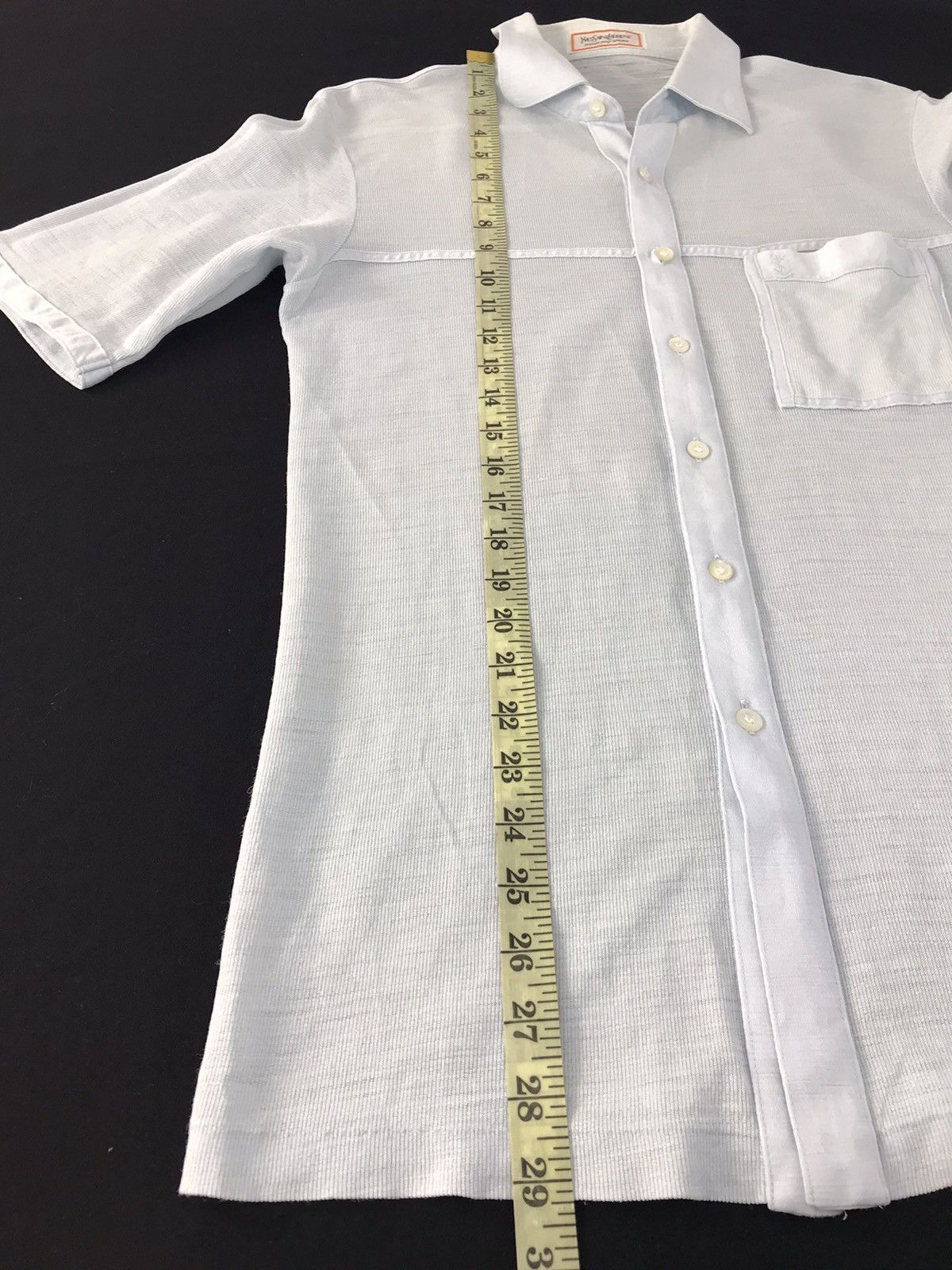 Yves Saint Laurent YvesSaintLaurent Singgle Pocket Button Up Polo T-Shirt Size US S / EU 44-46 / 1 - 14 Thumbnail