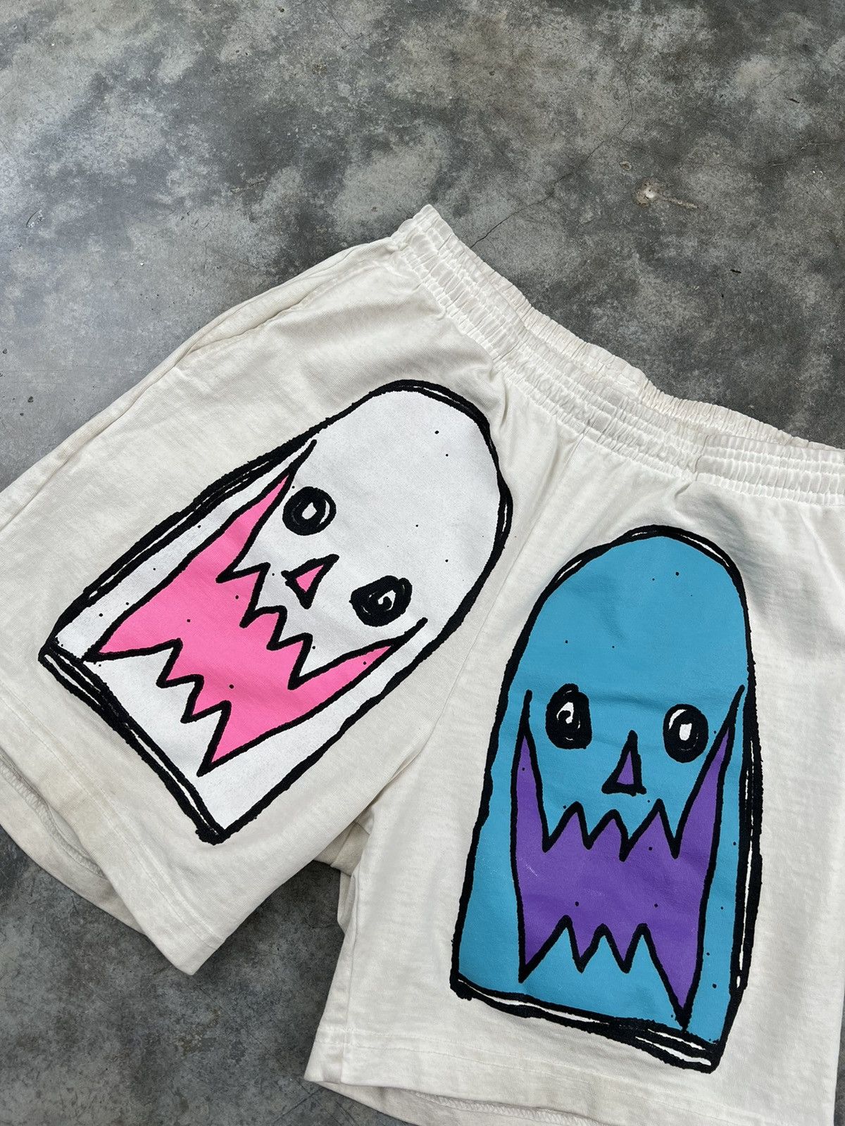 Asspizza Asspizza 730 Masks Shorts White Sz. Small Size US 30 / EU 46 - 2 Thumbnail