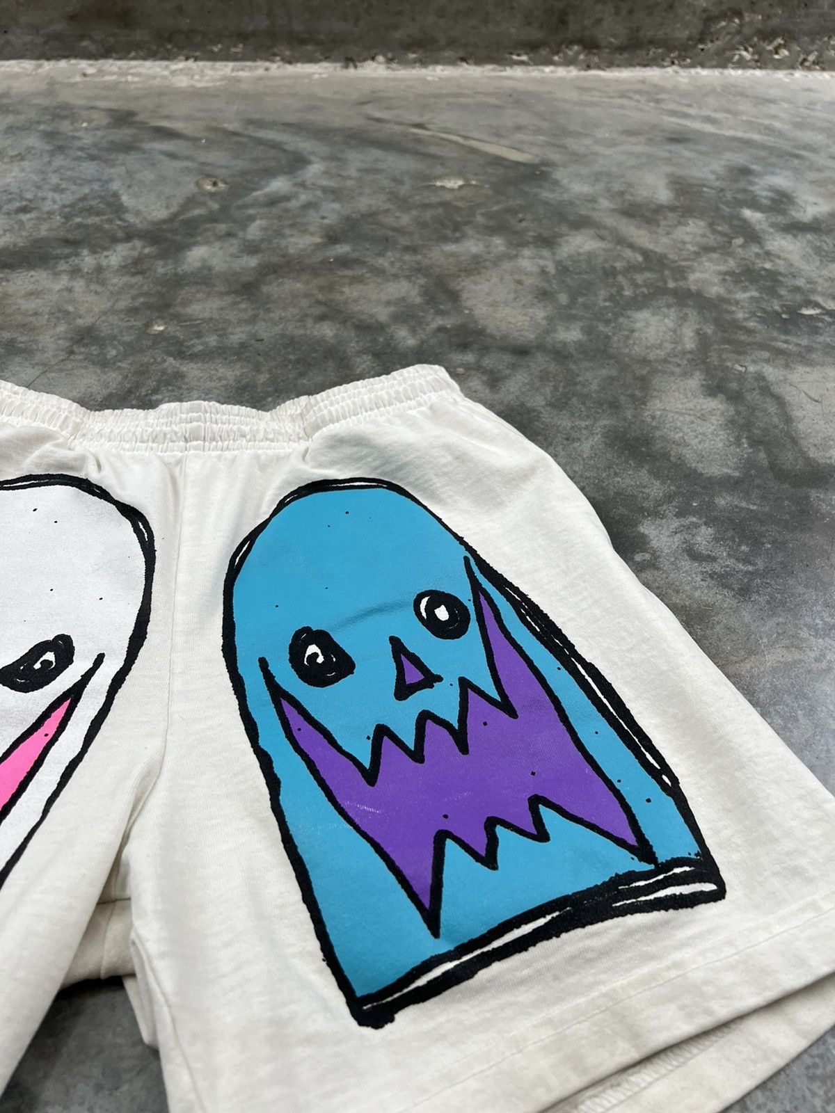 Asspizza Asspizza 730 Masks Shorts White Sz. Small Size US 30 / EU 46 - 3 Thumbnail