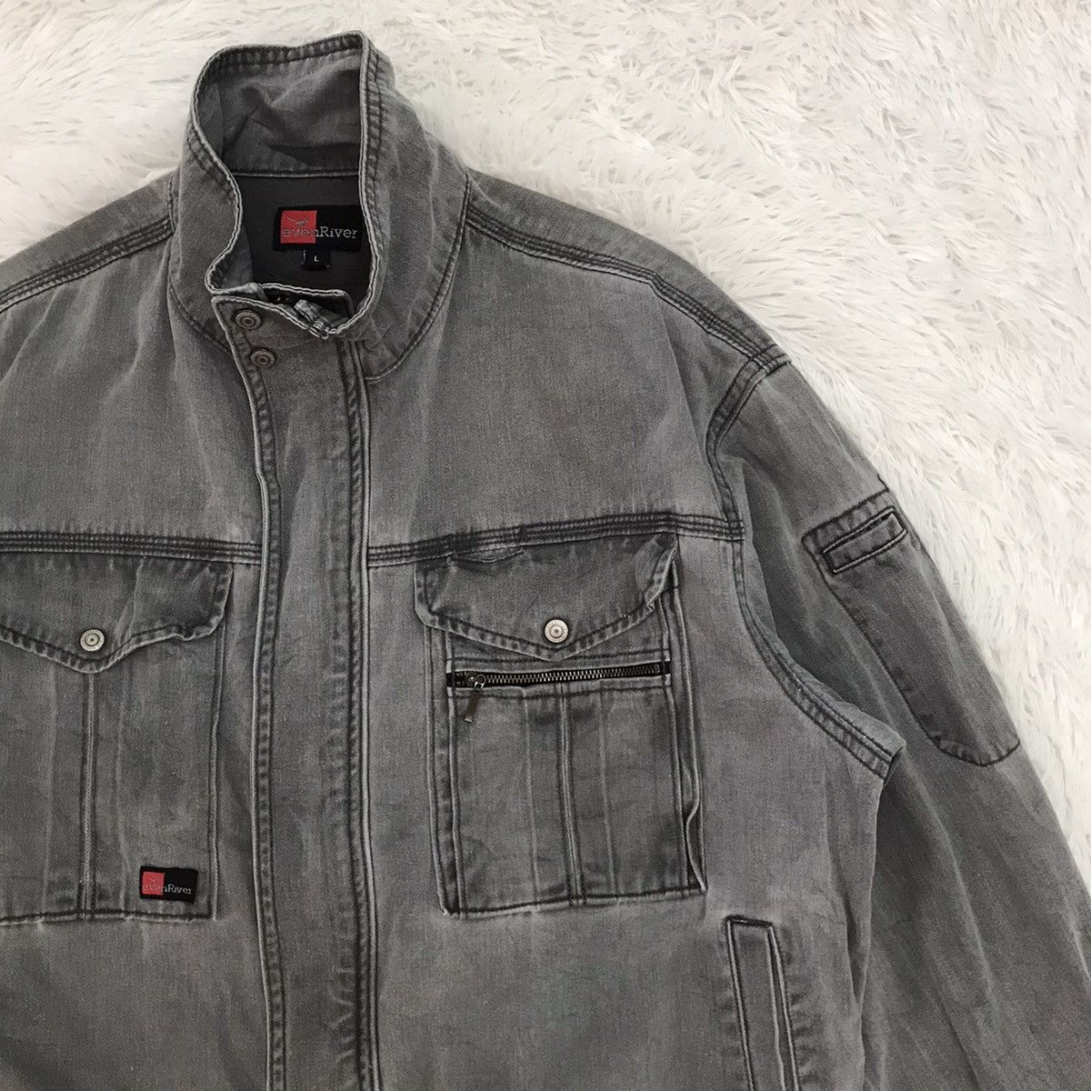 Japanese Brand EvenRiver Workwear Jacket Size US L / EU 52-54 / 3 - 4 Thumbnail
