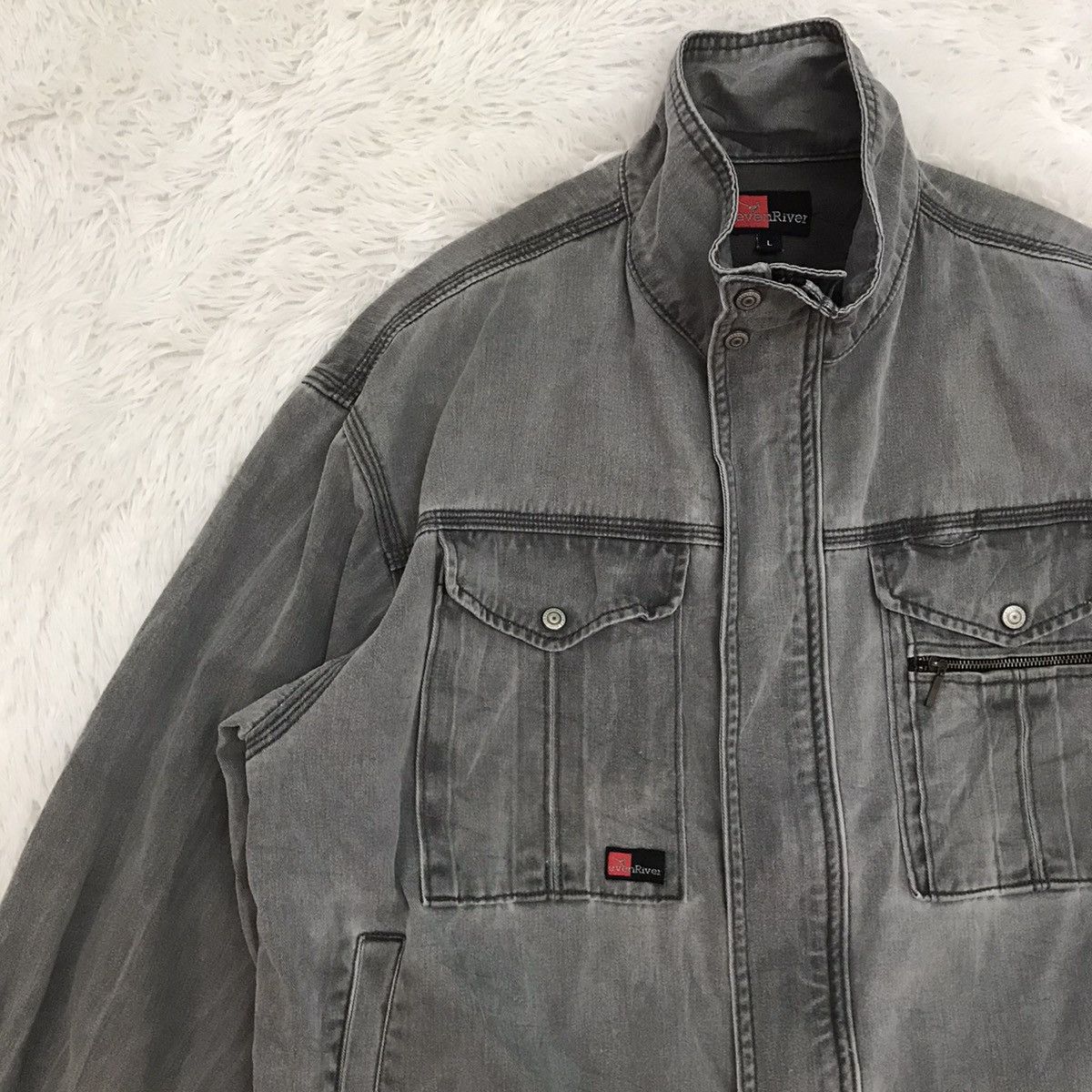 Japanese Brand EvenRiver Workwear Jacket Size US L / EU 52-54 / 3 - 3 Thumbnail
