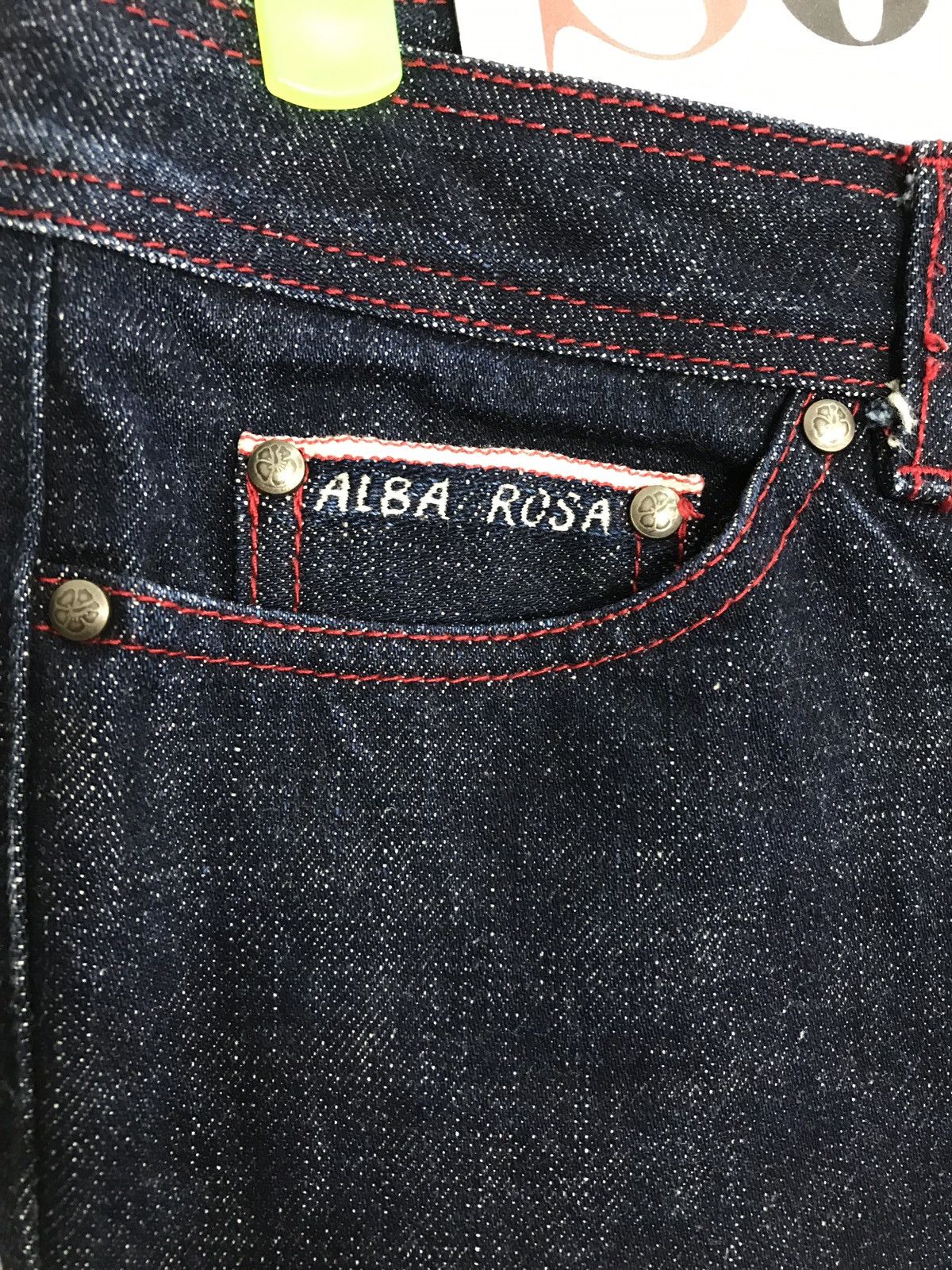 Japanese Brand × Vintage Vintage Alba Rosa Skinny Indigo Denim Jeans Selvedge Size US 28 / EU 44 - 6 Thumbnail