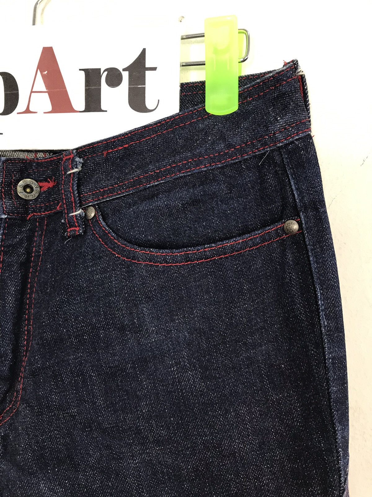 Japanese Brand × Vintage Vintage Alba Rosa Skinny Indigo Denim Jeans Selvedge Size US 28 / EU 44 - 4 Thumbnail