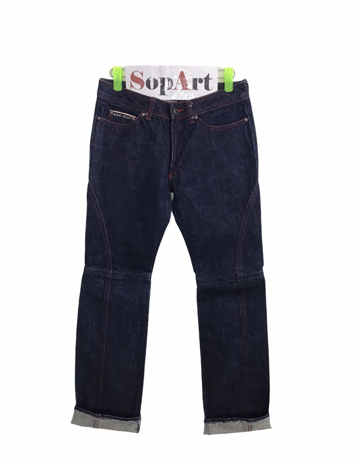 Japanese Brand × Vintage Vintage Alba Rosa Skinny Indigo Denim Jeans Selvedge Size US 28 / EU 44 - 1 Thumbnail