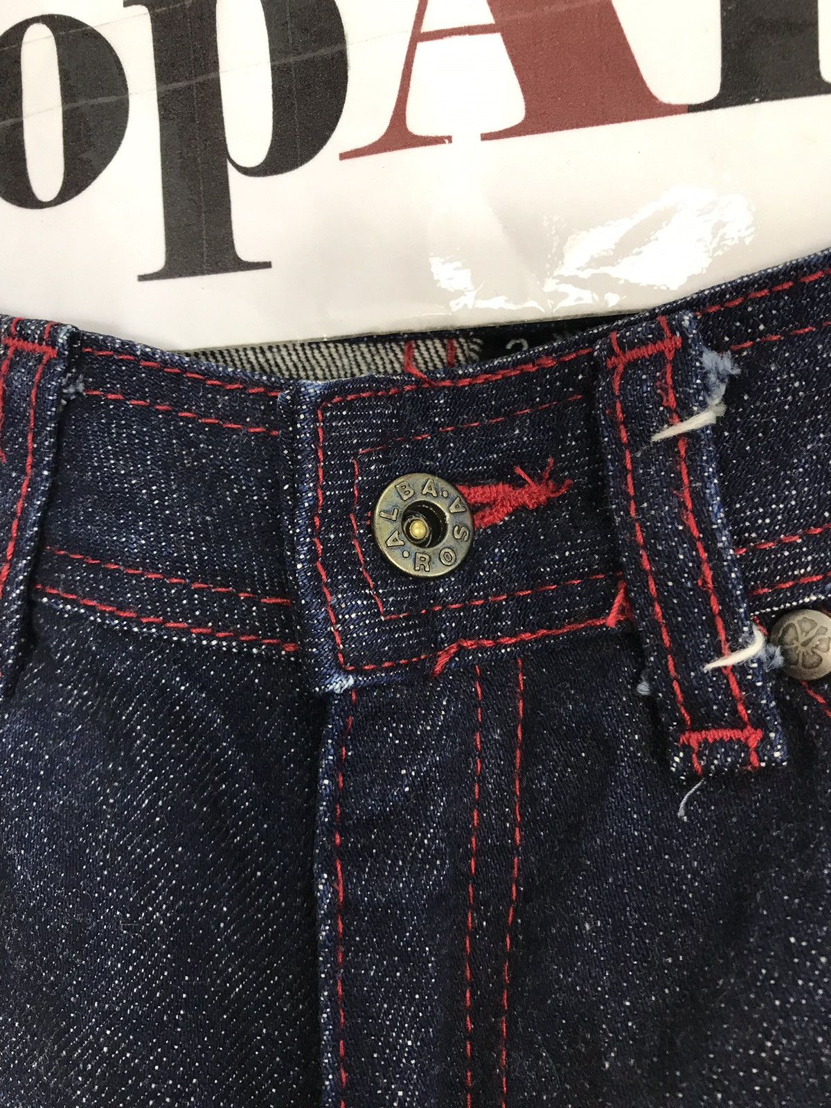 Japanese Brand × Vintage Vintage Alba Rosa Skinny Indigo Denim Jeans Selvedge Size US 28 / EU 44 - 5 Thumbnail