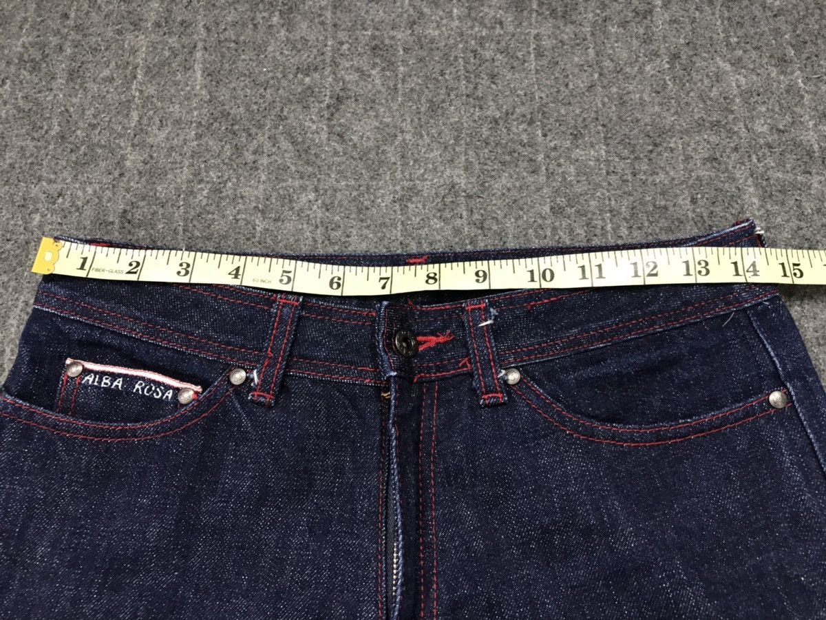 Japanese Brand × Vintage Vintage Alba Rosa Skinny Indigo Denim Jeans Selvedge Size US 28 / EU 44 - 15 Thumbnail
