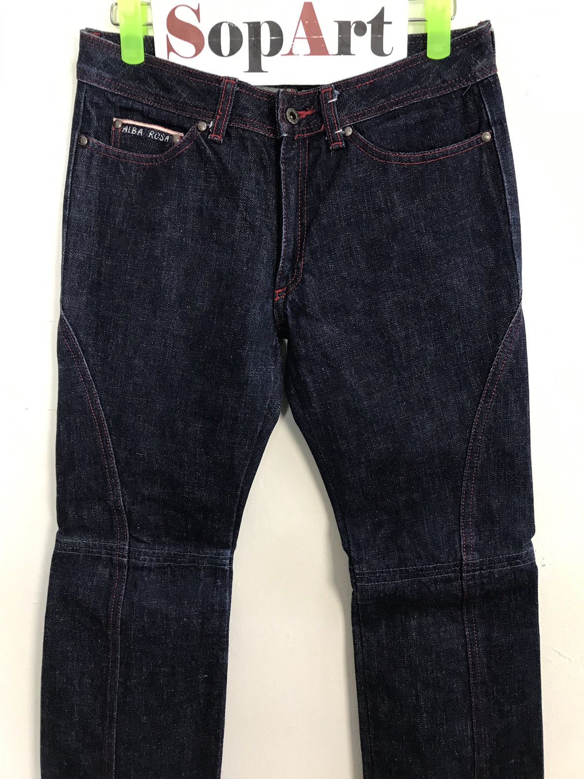 Japanese Brand × Vintage Vintage Alba Rosa Skinny Indigo Denim Jeans Selvedge Size US 28 / EU 44 - 3 Thumbnail