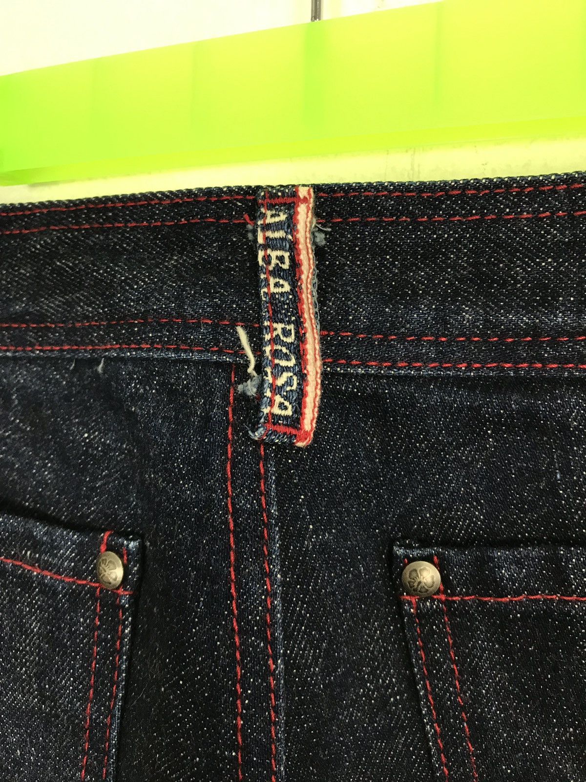 Japanese Brand × Vintage Vintage Alba Rosa Skinny Indigo Denim Jeans Selvedge Size US 28 / EU 44 - 10 Thumbnail