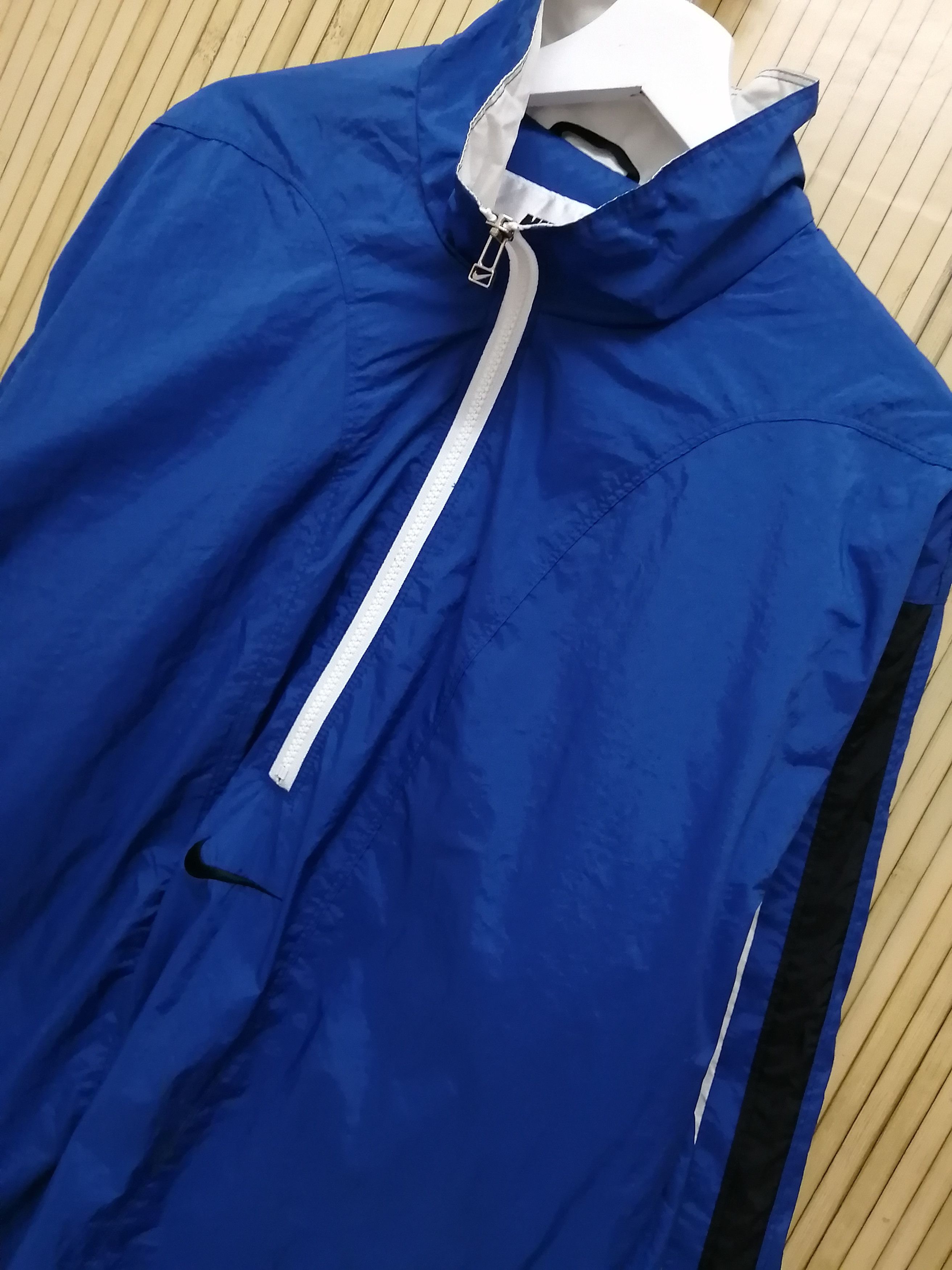 Nike Vintage NIKE Center Swoosh Half Zip Winbreaker Size US L / EU 52-54 / 3 - 9 Thumbnail