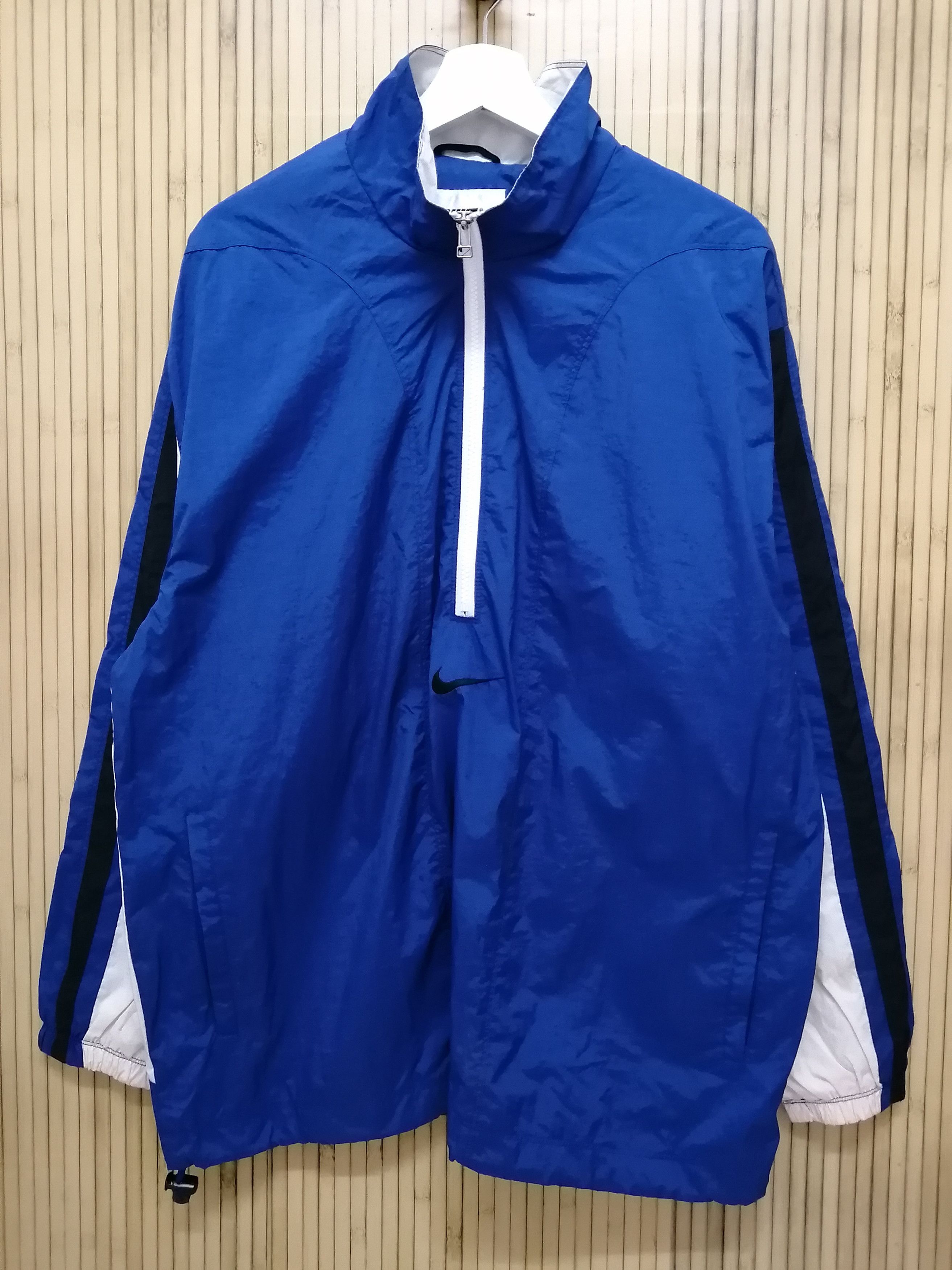 Nike Vintage NIKE Center Swoosh Half Zip Winbreaker Size US L / EU 52-54 / 3 - 13 Thumbnail