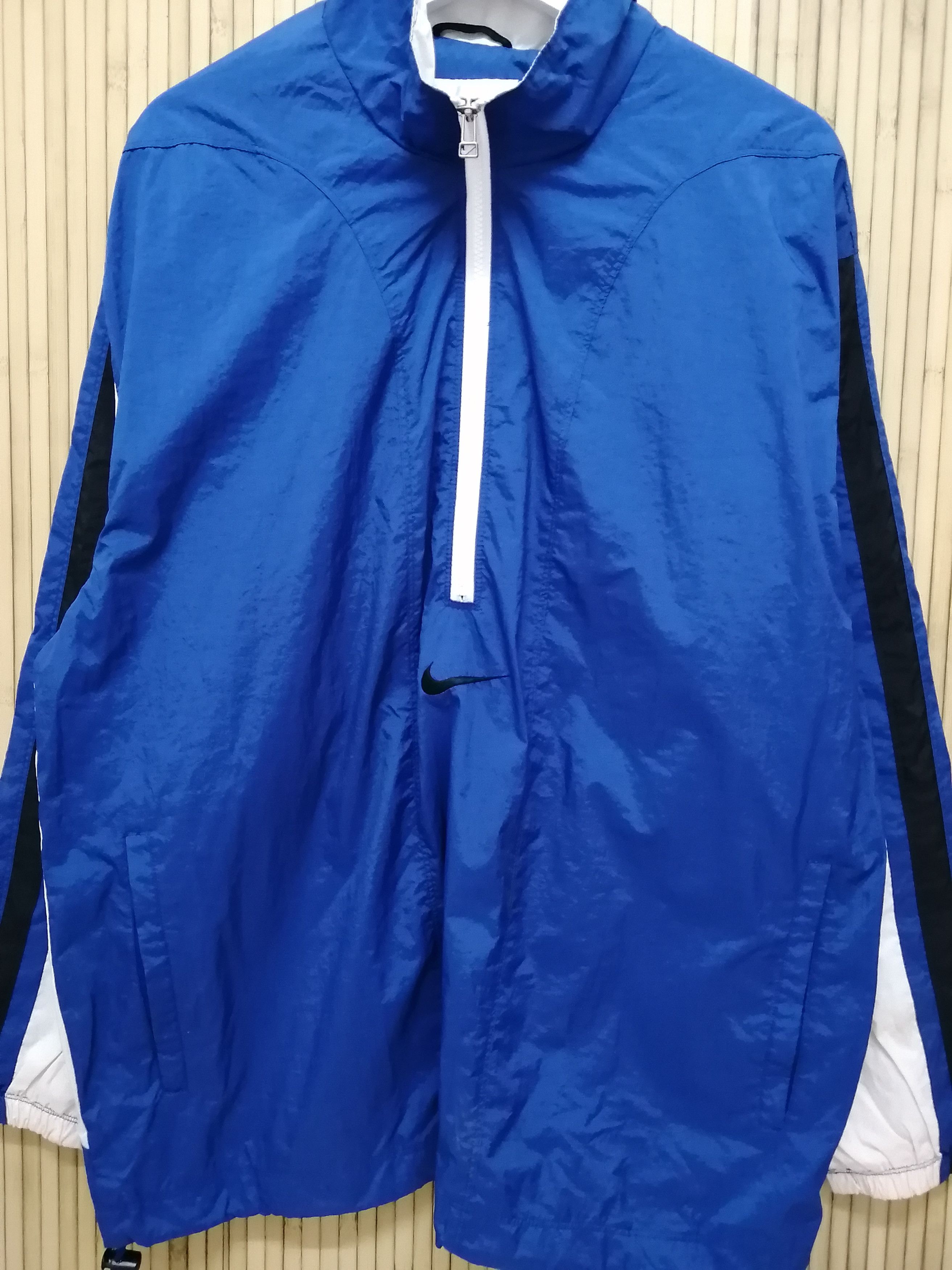 Nike Vintage NIKE Center Swoosh Half Zip Winbreaker Size US L / EU 52-54 / 3 - 12 Thumbnail