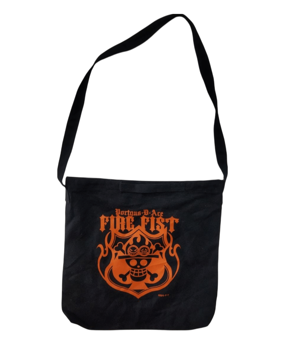 Japanese Brand One Piece Portgas D Ace Tote Bag Size ONE SIZE - 1 Thumbnail