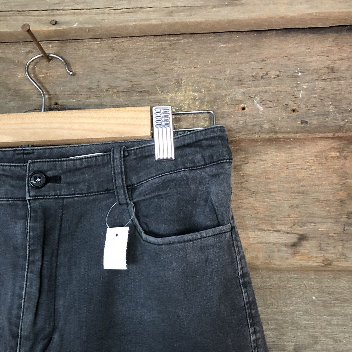 Japanese Brand DLL Green Eye Black Cargo utility Multipocket Pants #1536 Size 25" / US 0 / IT 36 - 7 Thumbnail