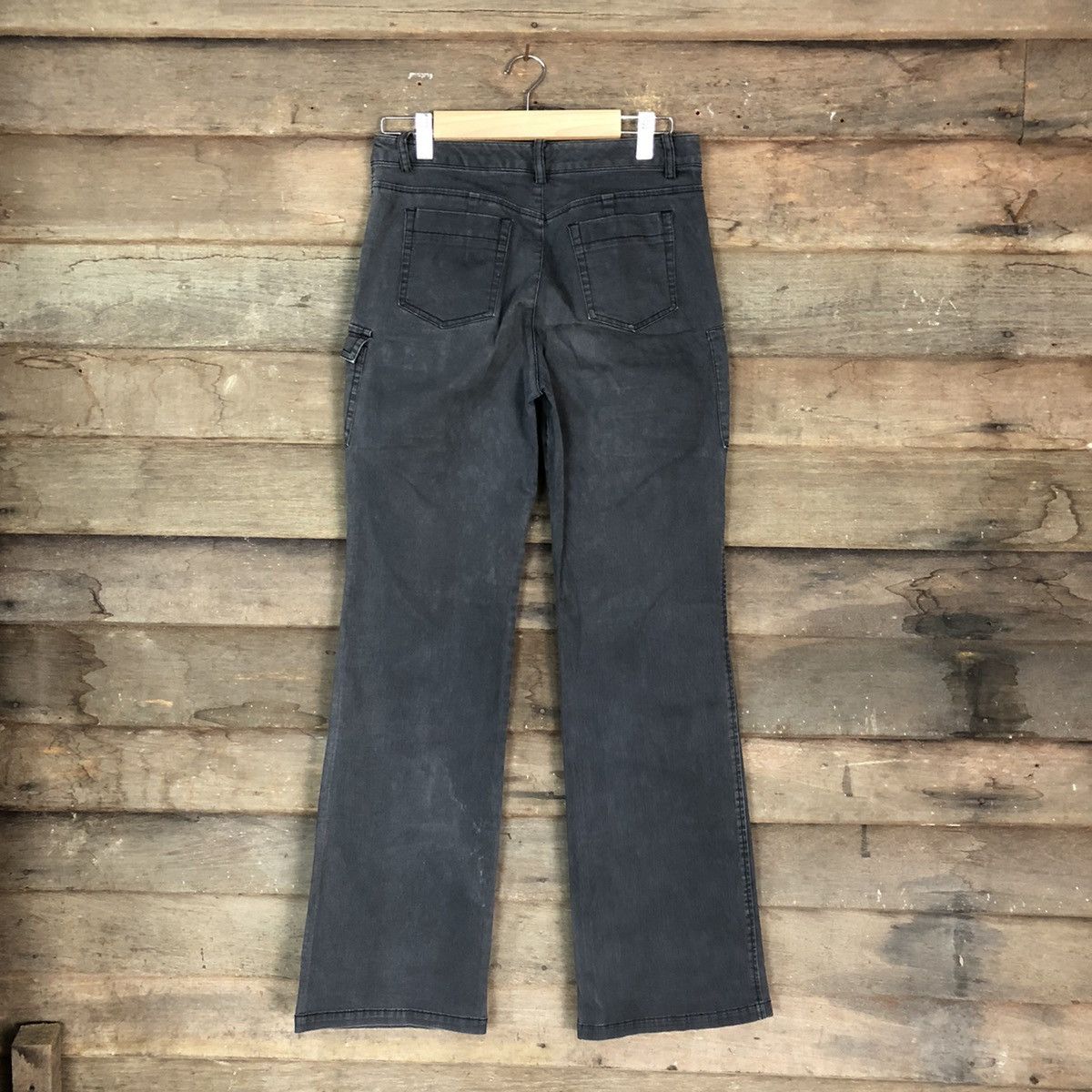 Japanese Brand DLL Green Eye Black Cargo utility Multipocket Pants #1536 Size 25" / US 0 / IT 36 - 9 Thumbnail