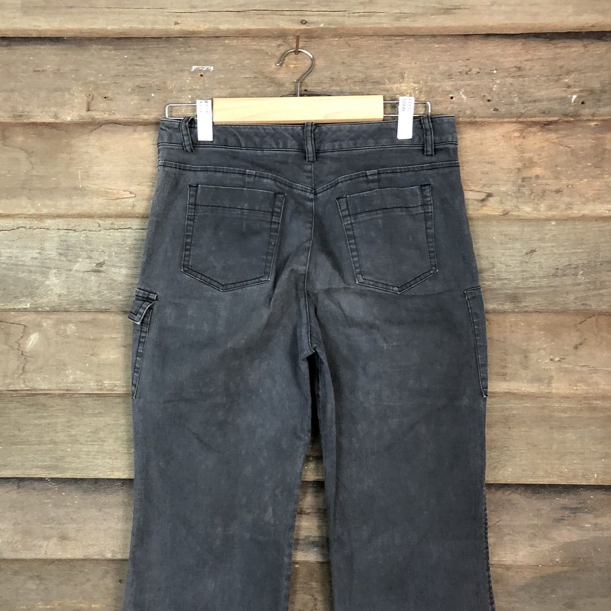 Japanese Brand DLL Green Eye Black Cargo utility Multipocket Pants #1536 Size 25" / US 0 / IT 36 - 10 Thumbnail