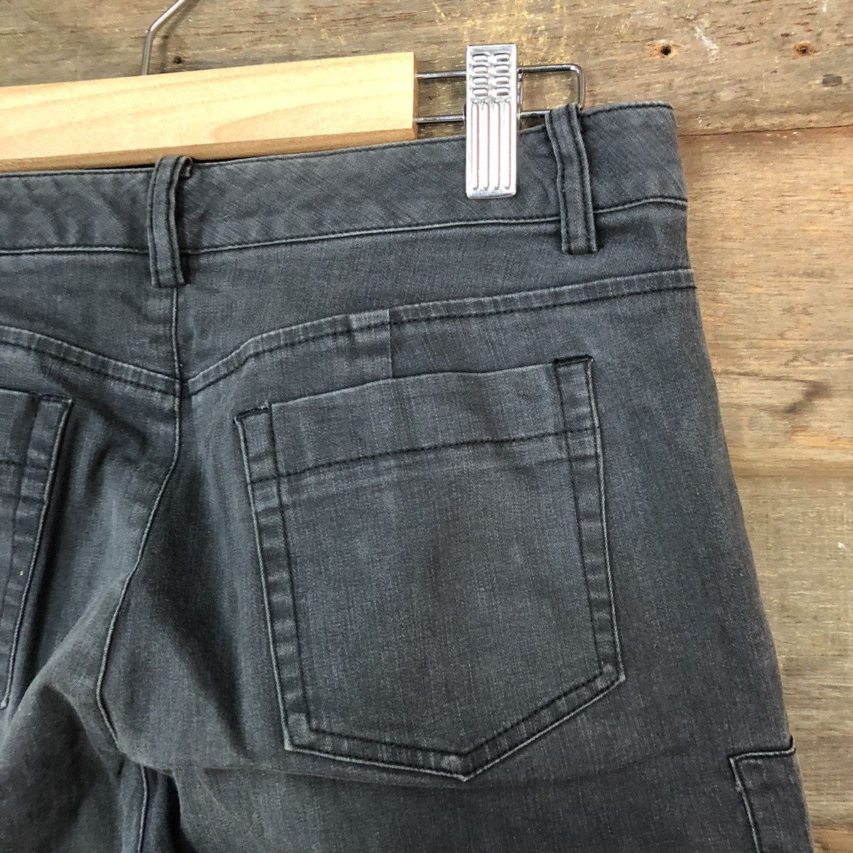 Japanese Brand DLL Green Eye Black Cargo utility Multipocket Pants #1536 Size 25" / US 0 / IT 36 - 13 Thumbnail