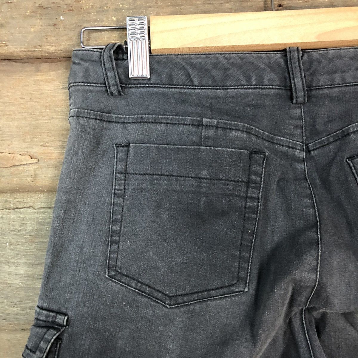 Japanese Brand DLL Green Eye Black Cargo utility Multipocket Pants #1536 Size 25" / US 0 / IT 36 - 12 Thumbnail