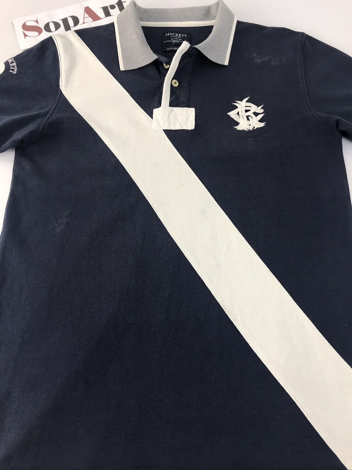 Hackett Hackett London Ringger Ring Big Logo Polo Design Size US M / EU 48-50 / 2 - 3 Thumbnail