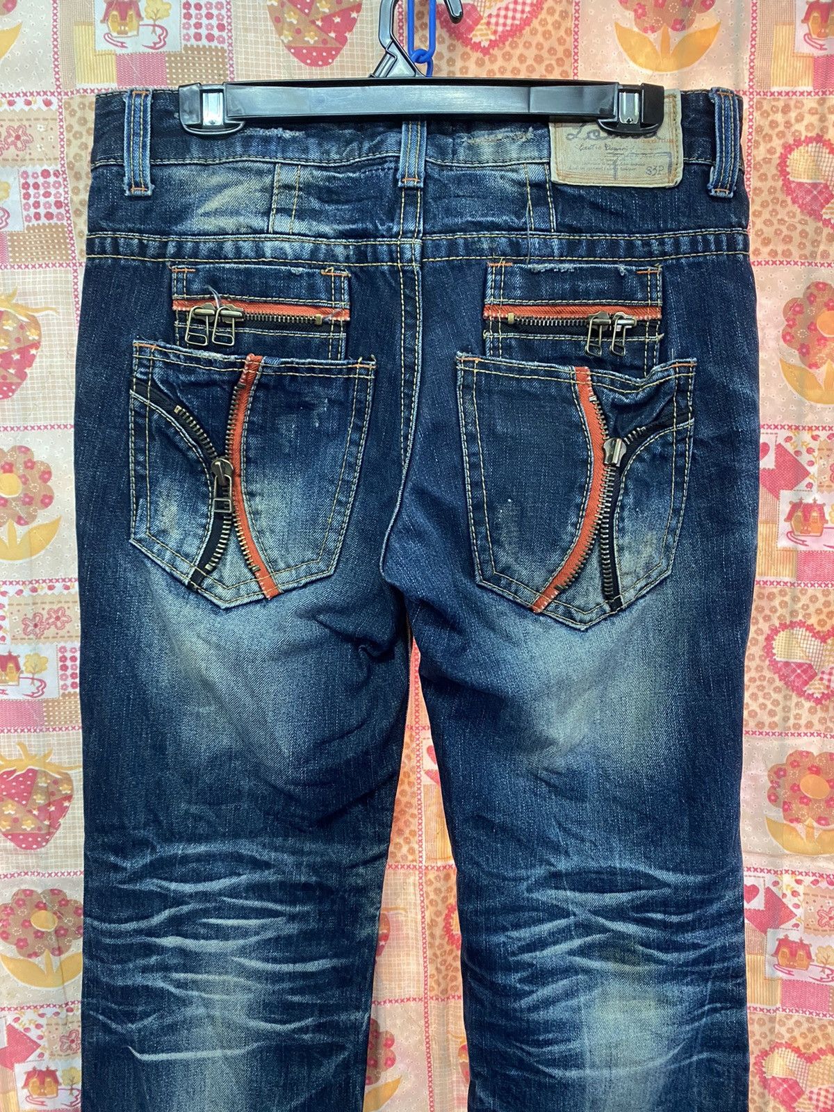 Hysteric Glamour × If Six Was Nine × Le Grande Bleu (L.G.B.) Japanese Yoshitomo Nara X Lolita Distressed Jeans Size US 32 / EU 48 - 2 Thumbnail