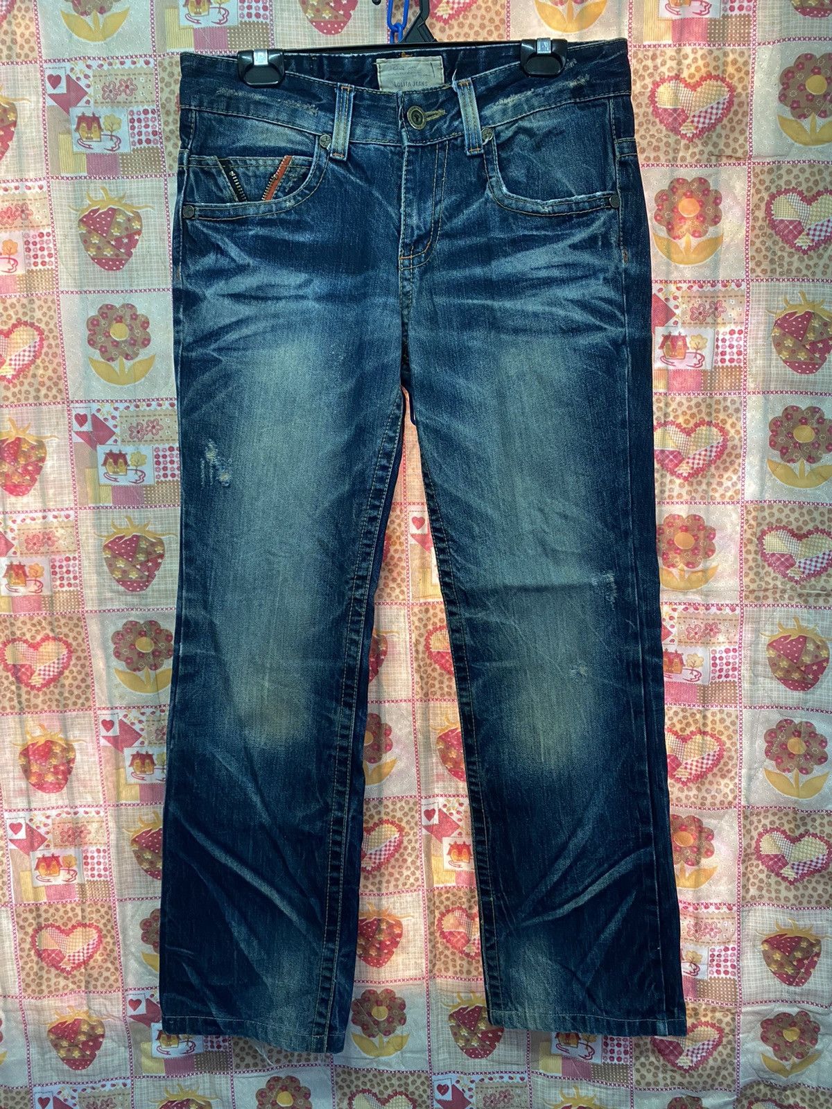 Hysteric Glamour × If Six Was Nine × Le Grande Bleu (L.G.B.) Japanese Yoshitomo Nara X Lolita Distressed Jeans Size US 32 / EU 48 - 5 Thumbnail
