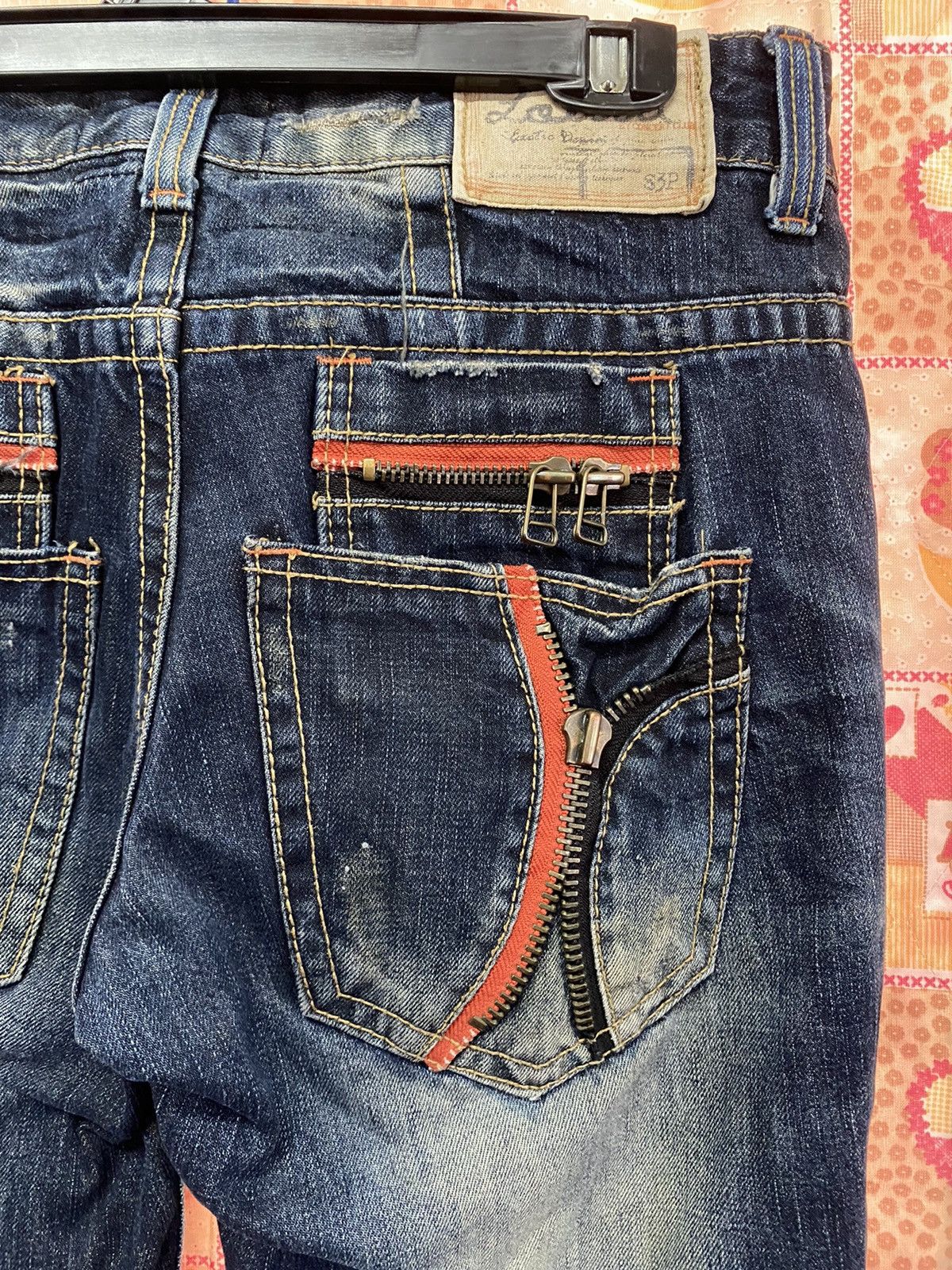 Hysteric Glamour × If Six Was Nine × Le Grande Bleu (L.G.B.) Japanese Yoshitomo Nara X Lolita Distressed Jeans Size US 32 / EU 48 - 3 Thumbnail
